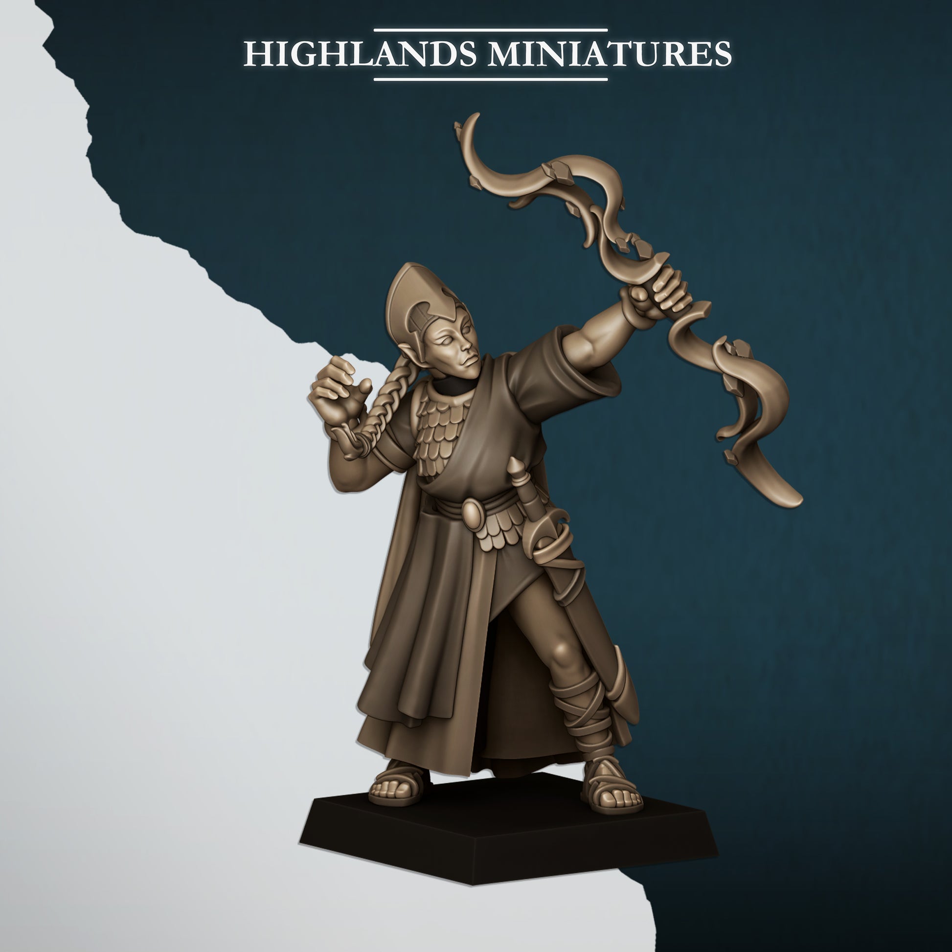Miniatura Doncellas Altos Elfos resina 28mm sin pintar - Drakholm