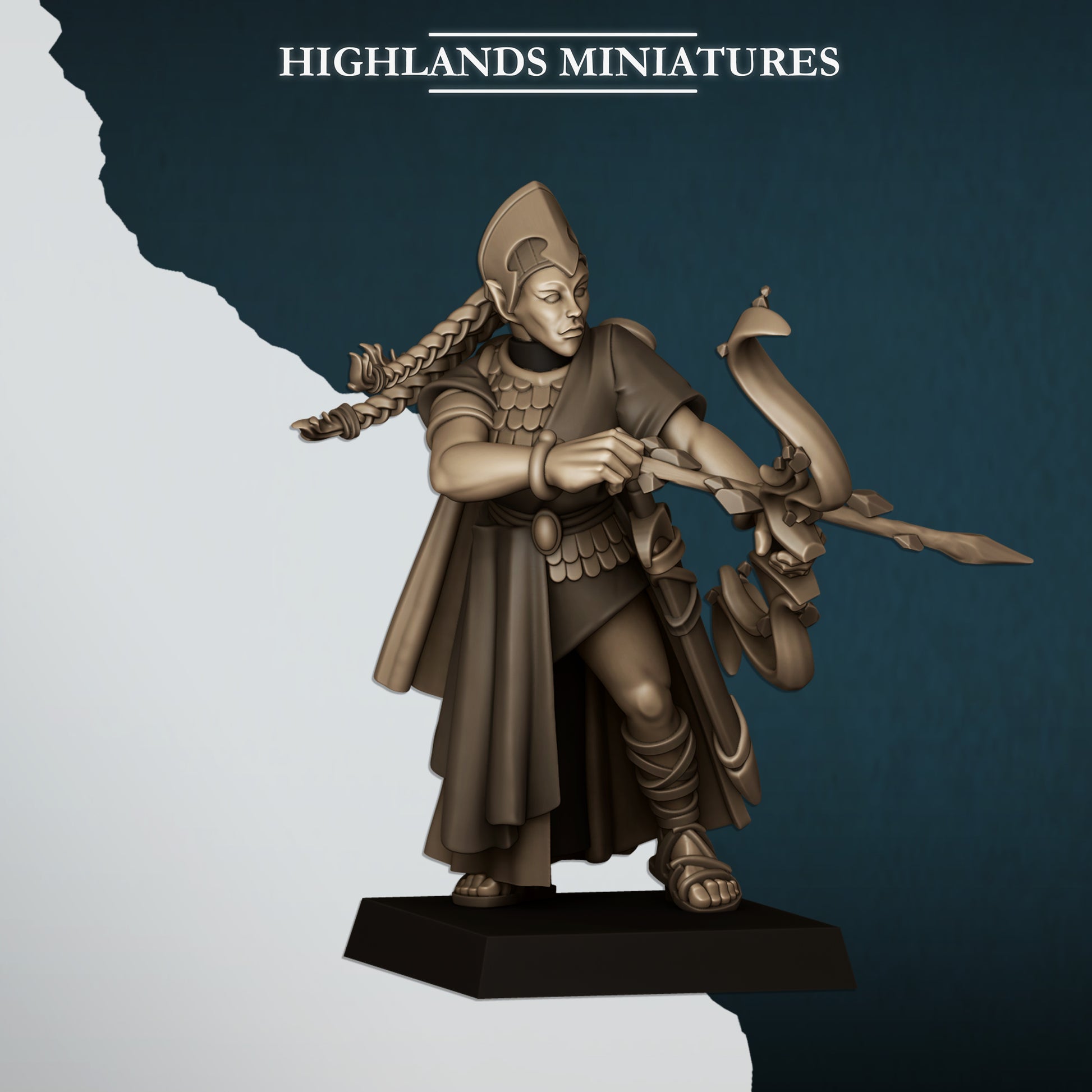 Miniatura Doncellas Altos Elfos resina 28mm sin pintar - Drakholm