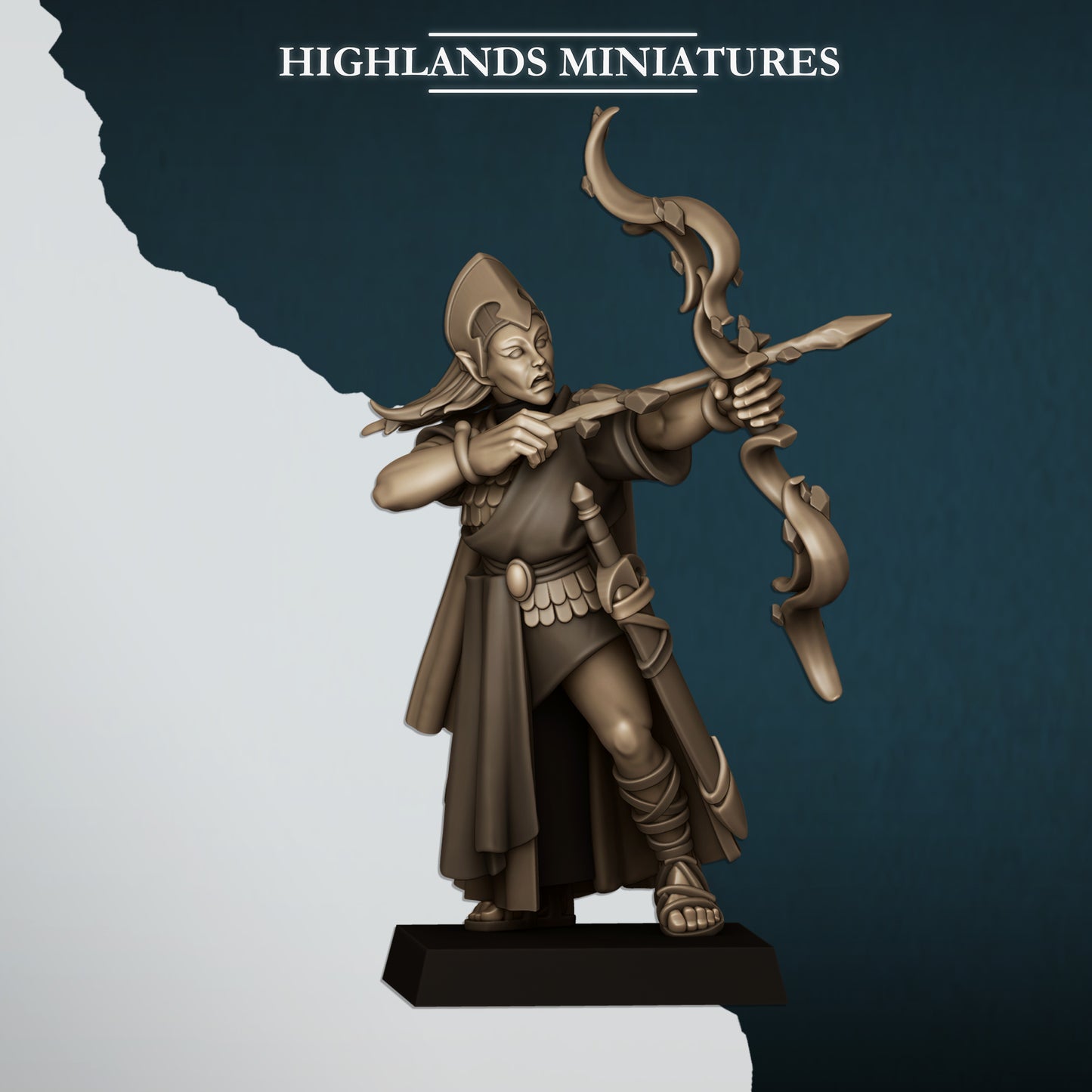 Miniatura Doncellas Altos Elfos resina 28mm sin pintar - Drakholm