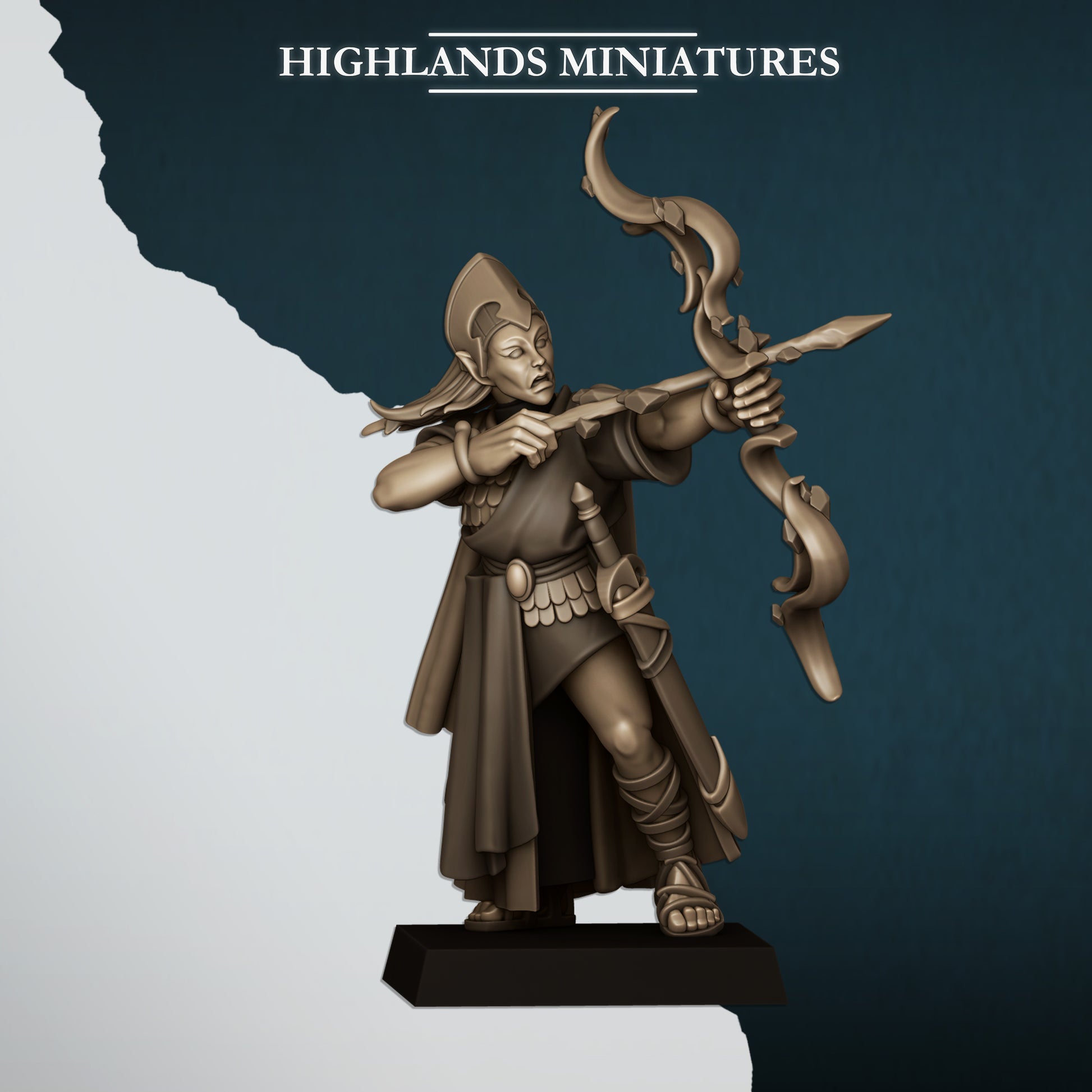 Miniatura Doncellas Altos Elfos resina 28mm sin pintar - Drakholm