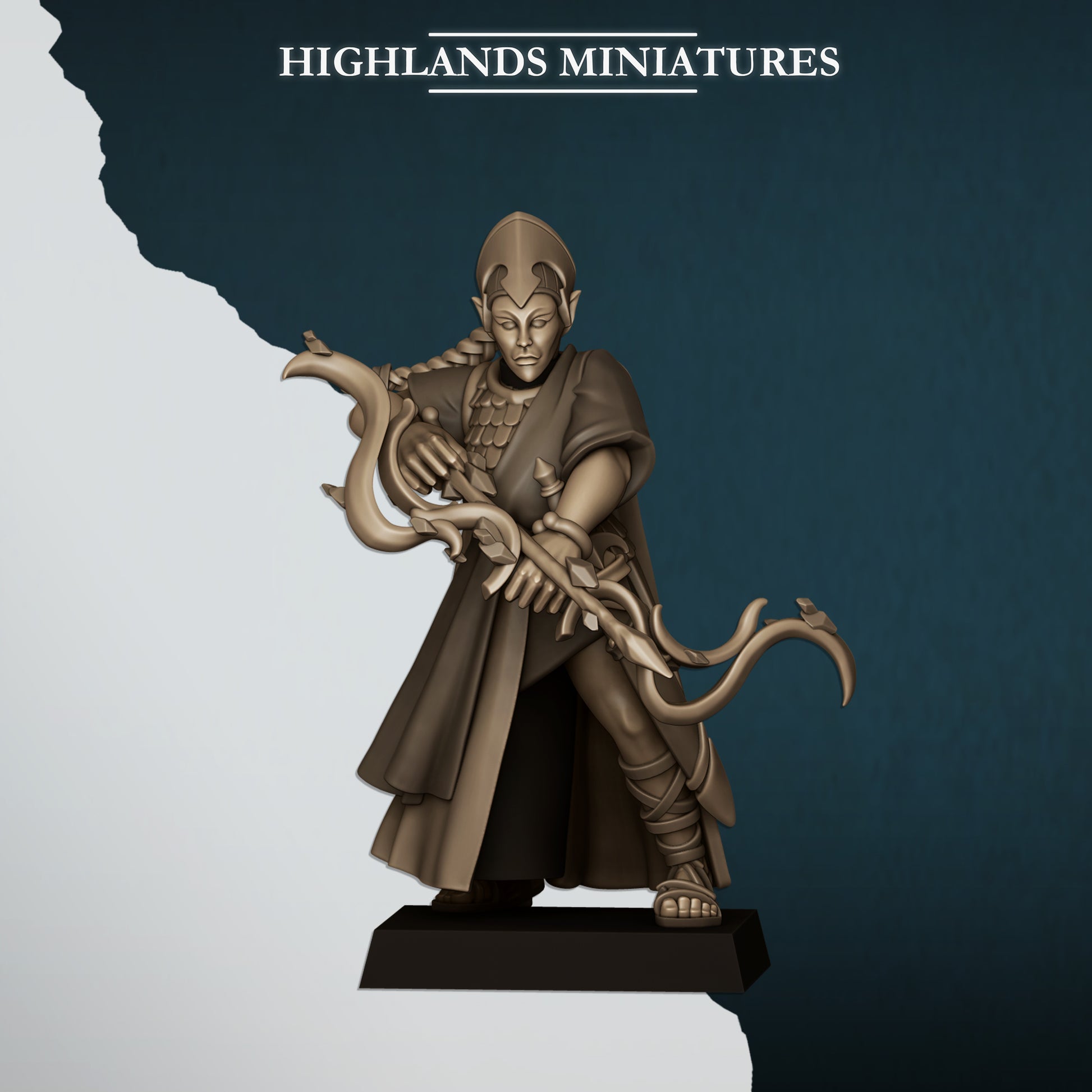 Miniatura Doncellas Altos Elfos resina 28mm sin pintar - Drakholm