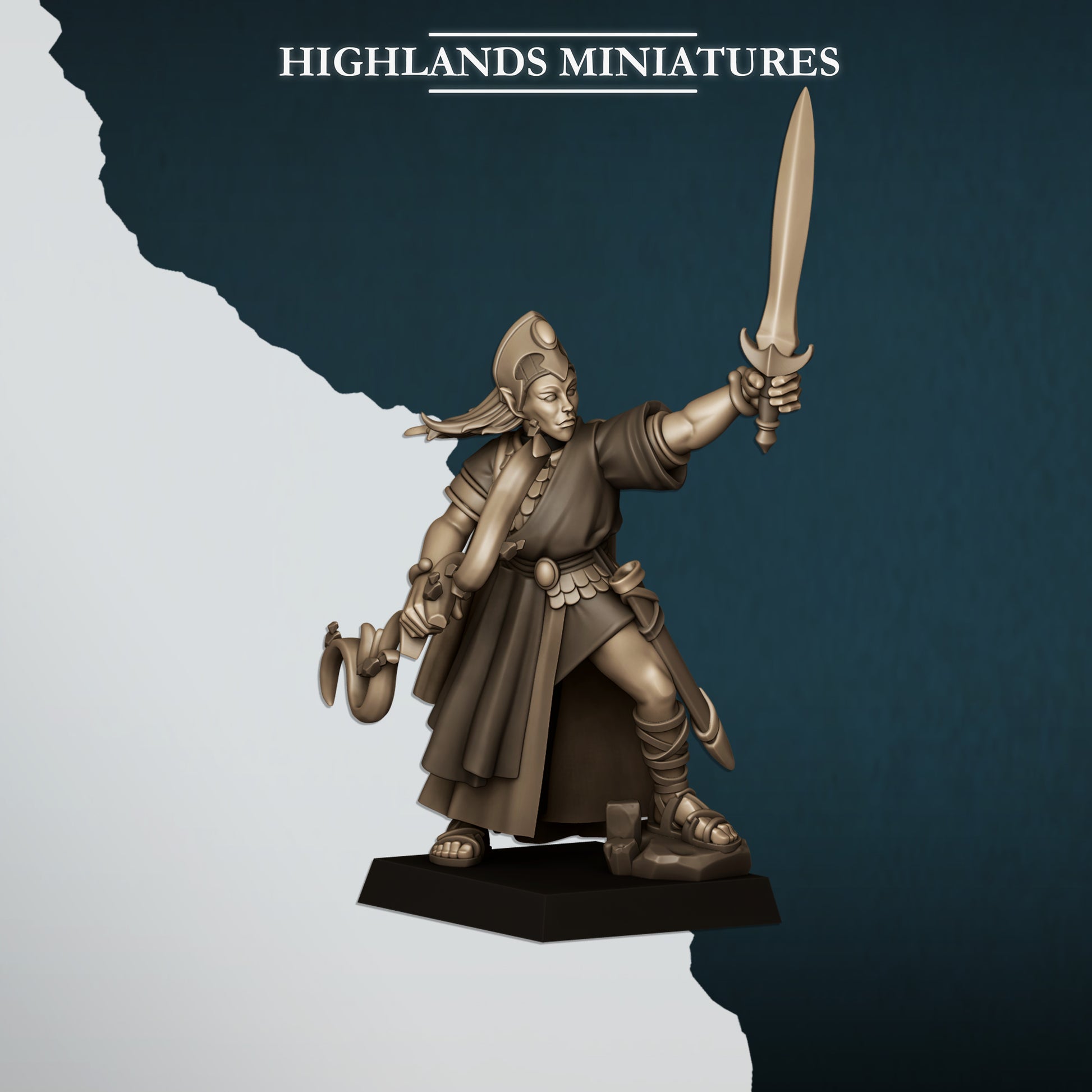 Miniatura Doncellas Altos Elfos resina 28mm sin pintar - Drakholm
