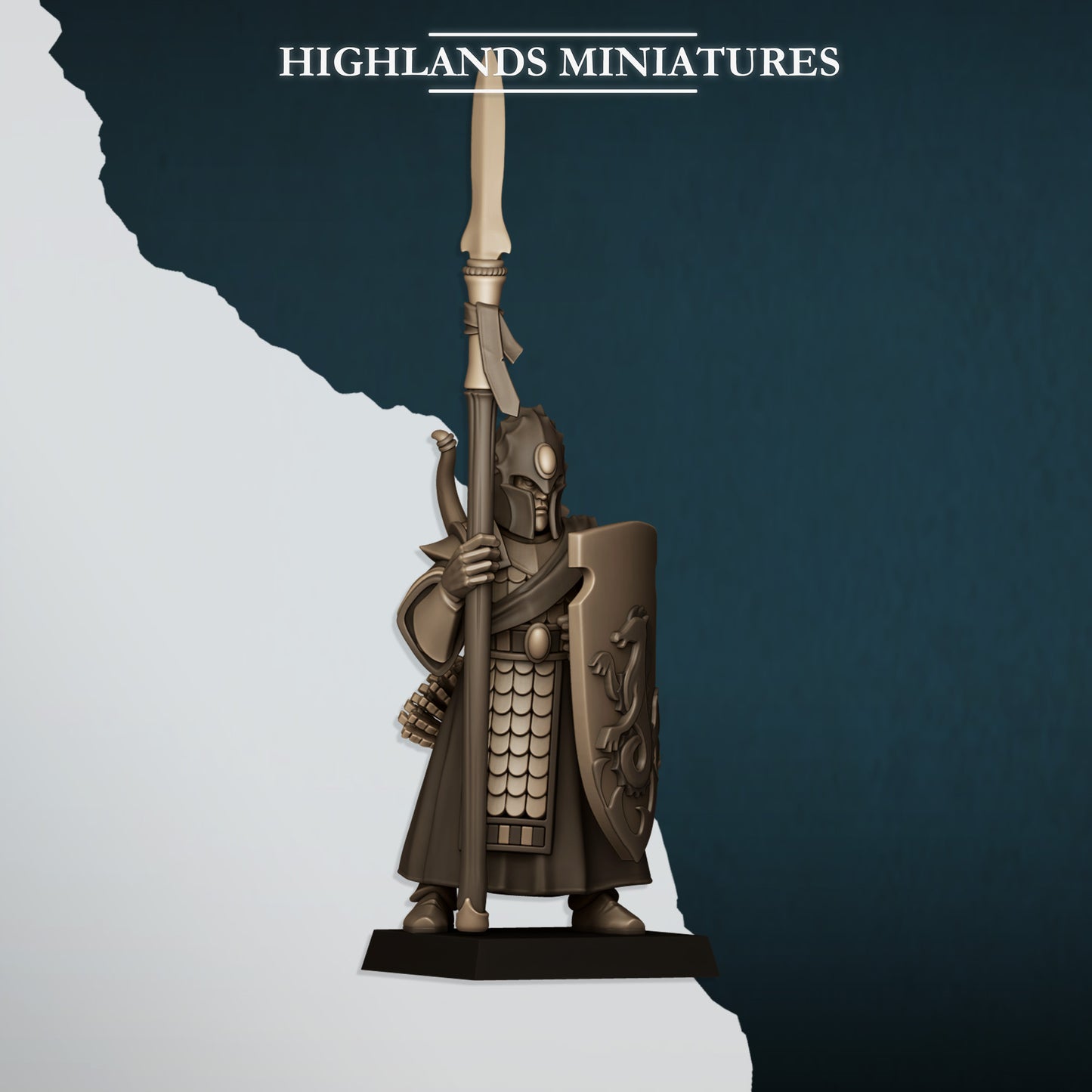 Miniatura Guardia del Mar Altos Elfos resina 28mm sin pintar - Drakholm