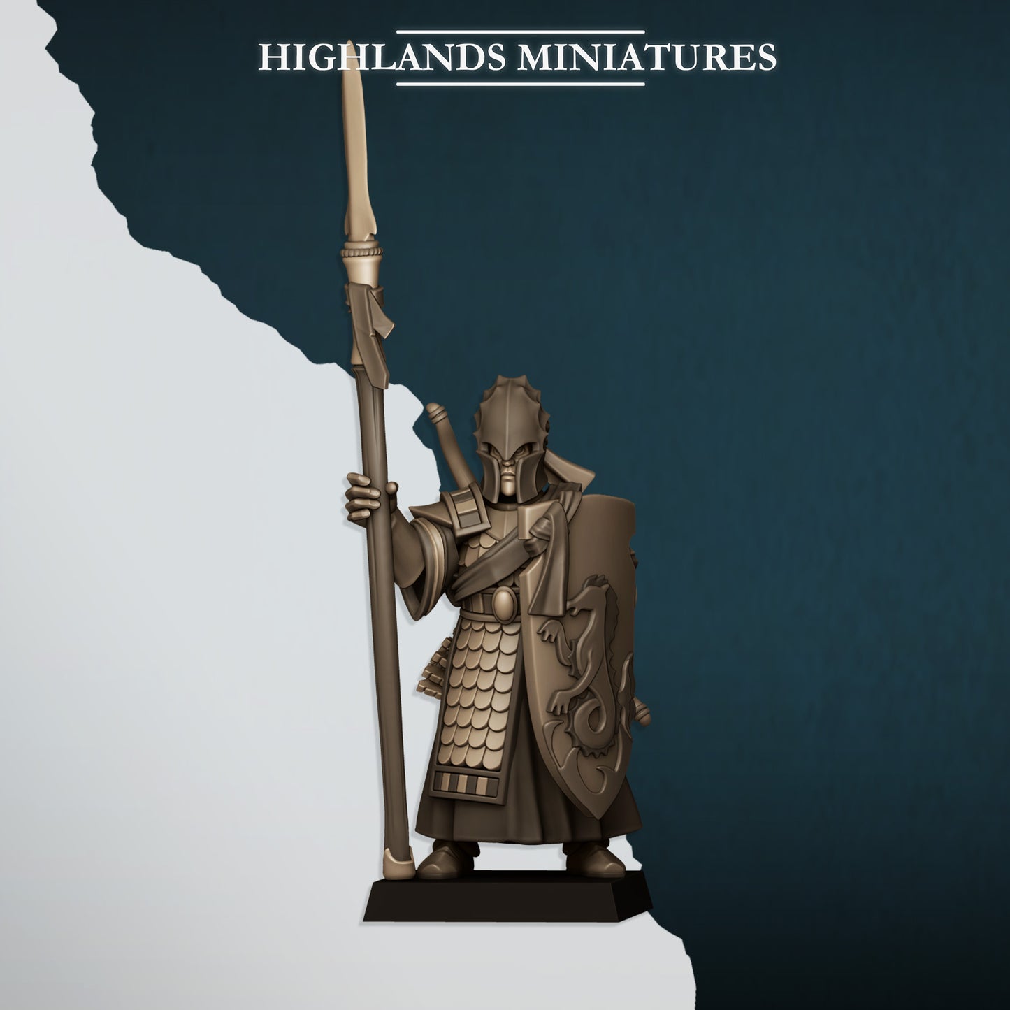 Miniatura Guardia del Mar Altos Elfos resina 28mm sin pintar - Drakholm