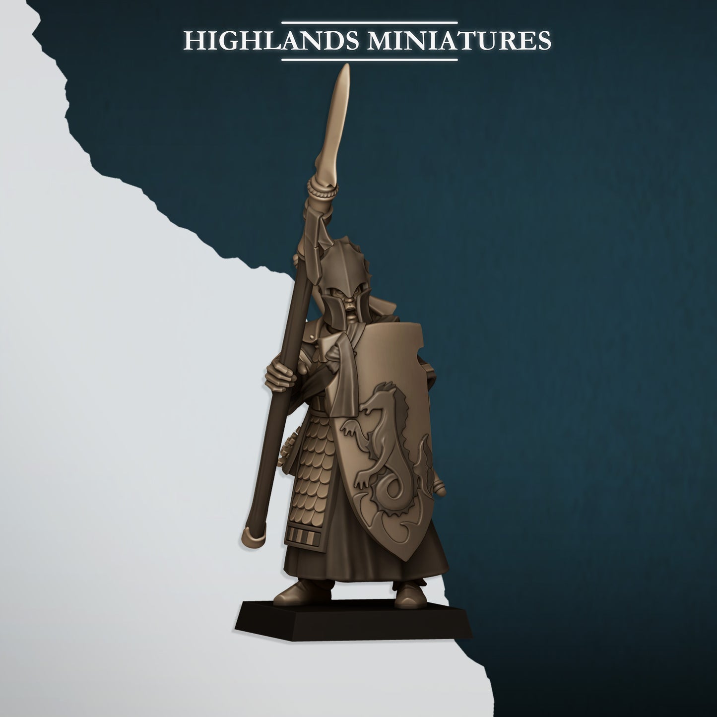 Miniatura Guardia del Mar Altos Elfos resina 28mm sin pintar - Drakholm