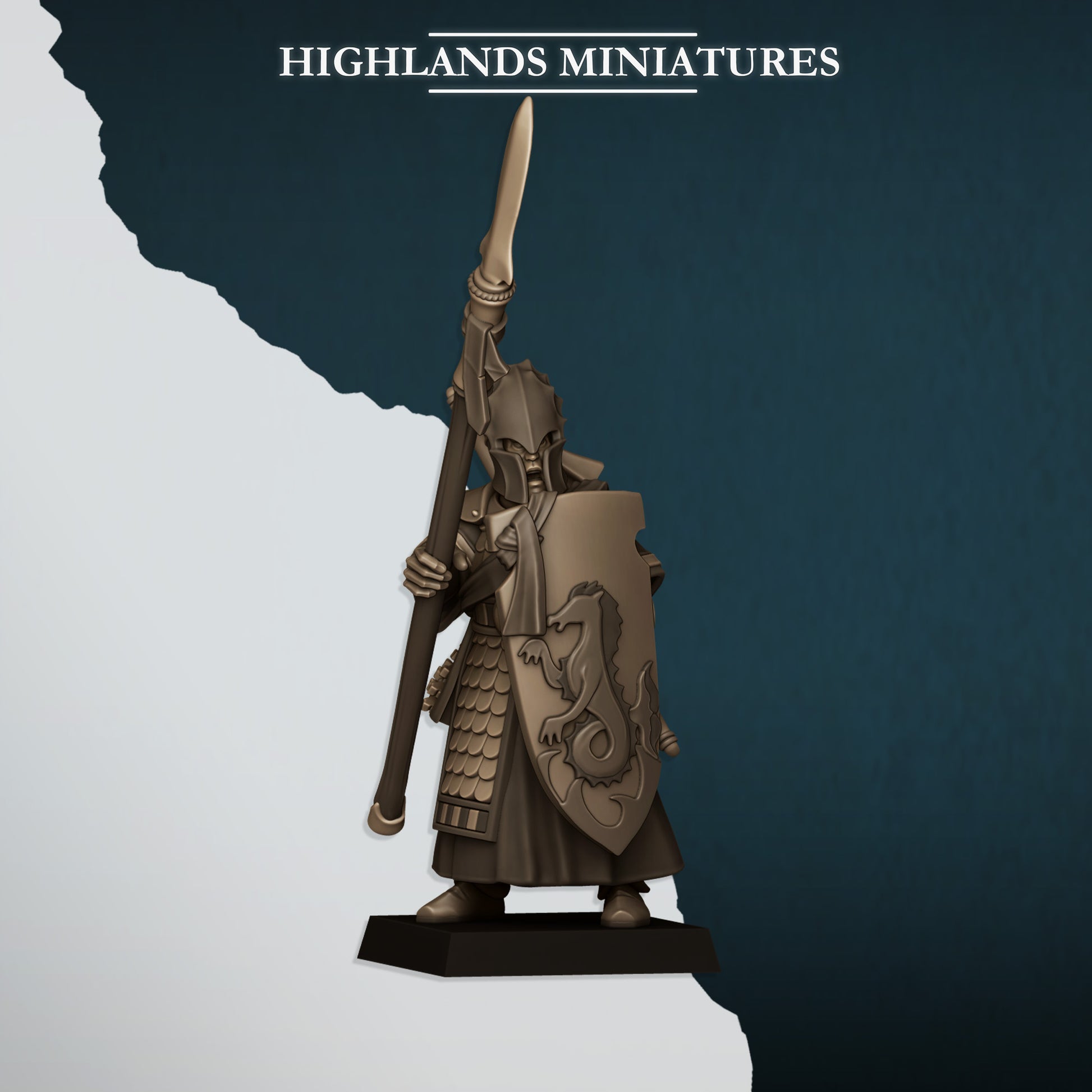 Miniatura Guardia del Mar Altos Elfos resina 28mm sin pintar - Drakholm