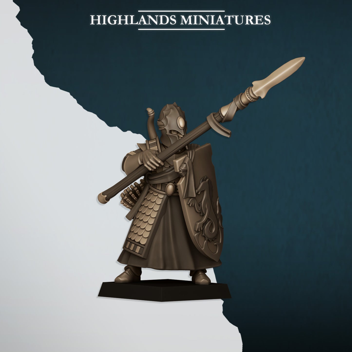 Miniatura Guardia del Mar Altos Elfos resina 28mm sin pintar - Drakholm