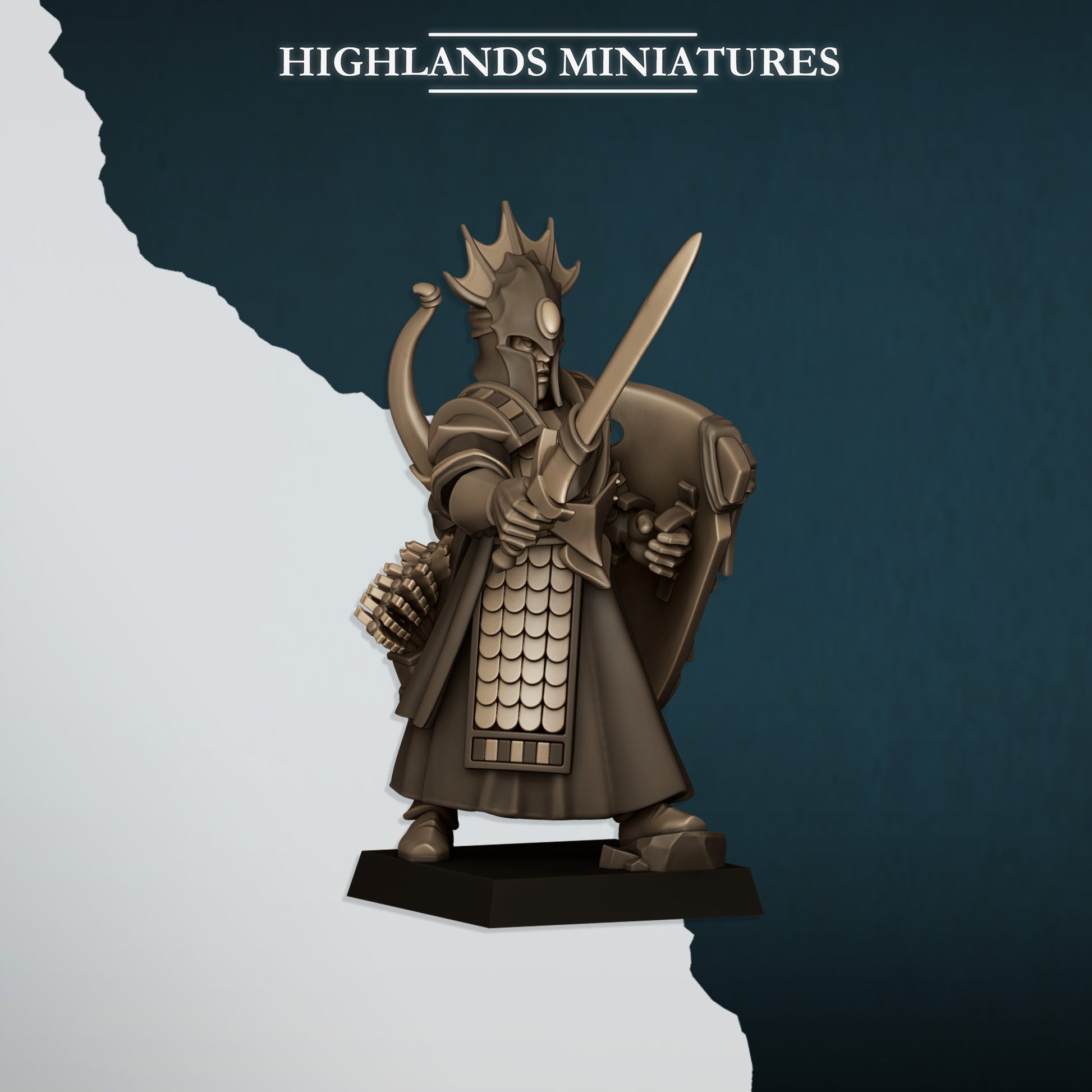 Miniatura Guardia del Mar Altos Elfos resina 28mm sin pintar - Drakholm