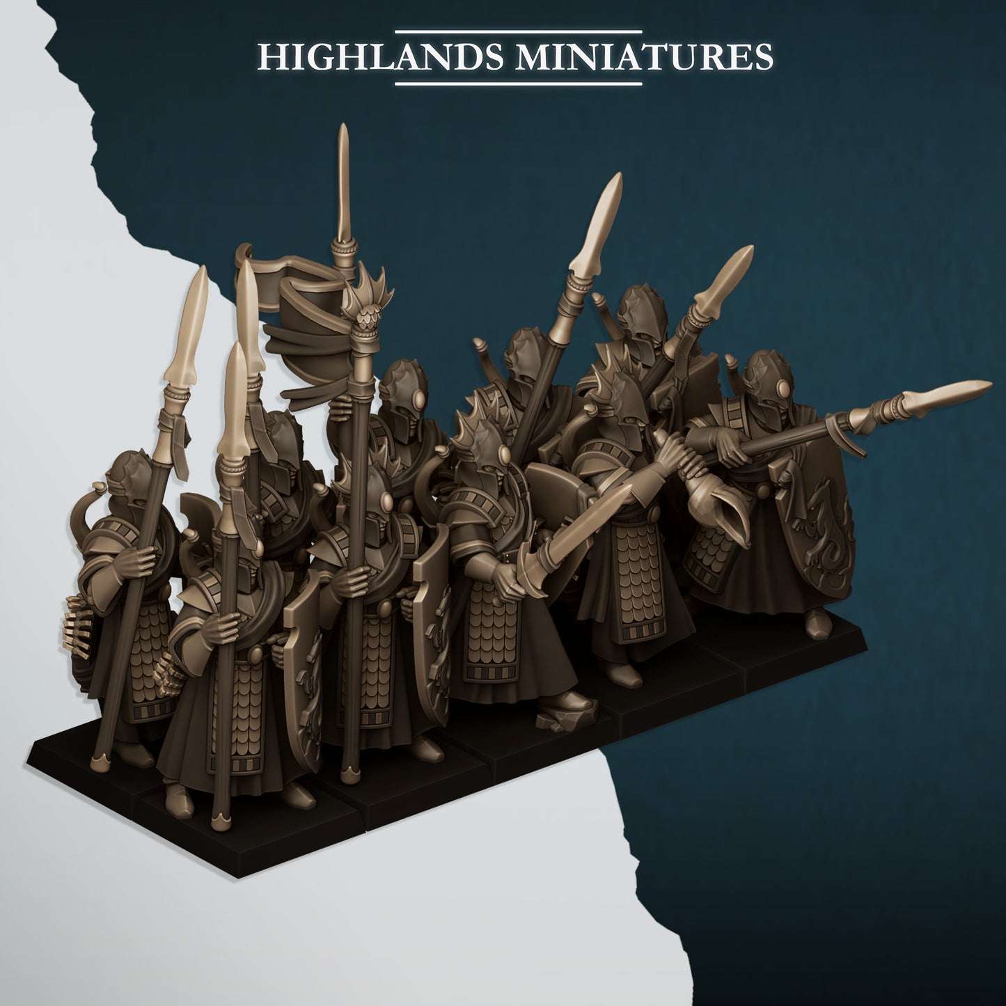 Miniatura Guardia del Mar Altos Elfos resina 28mm sin pintar - Drakholm