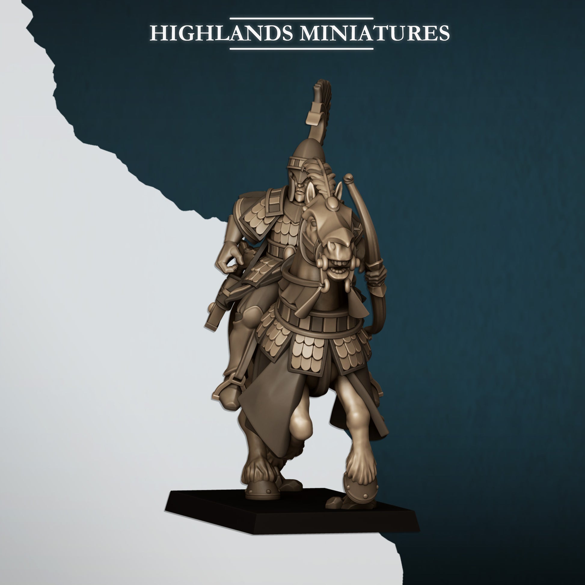 Miniatura Hippeis con Arcos Altos Elfos resina 28mm sin pintar - Drakholm