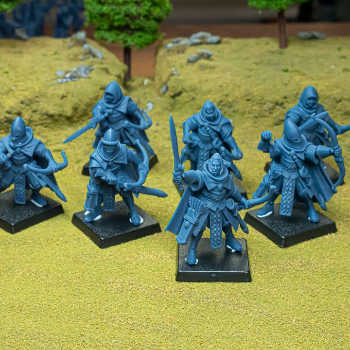 Miniatura Sombras Altos Elfos resina 28mm sin pintar - Drakholm