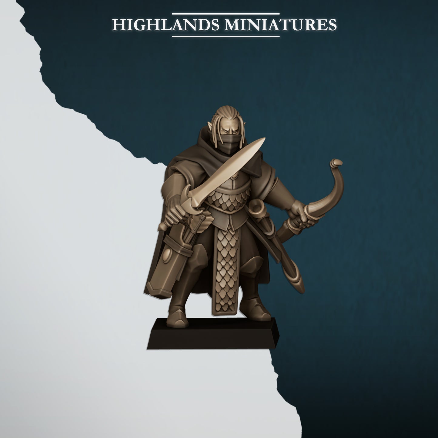 Miniatura Sombras Altos Elfos resina 28mm sin pintar - Drakholm