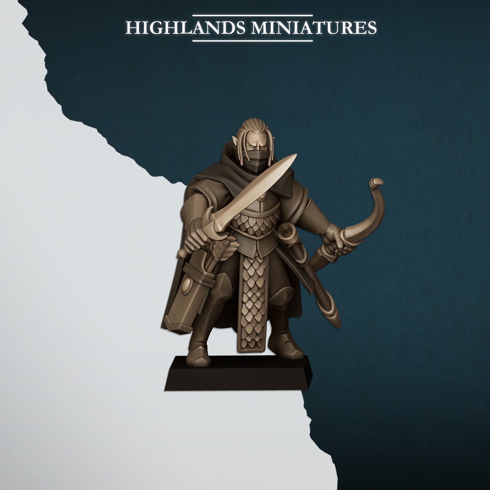 Miniatura Sombras Altos Elfos resina 28mm sin pintar - Drakholm