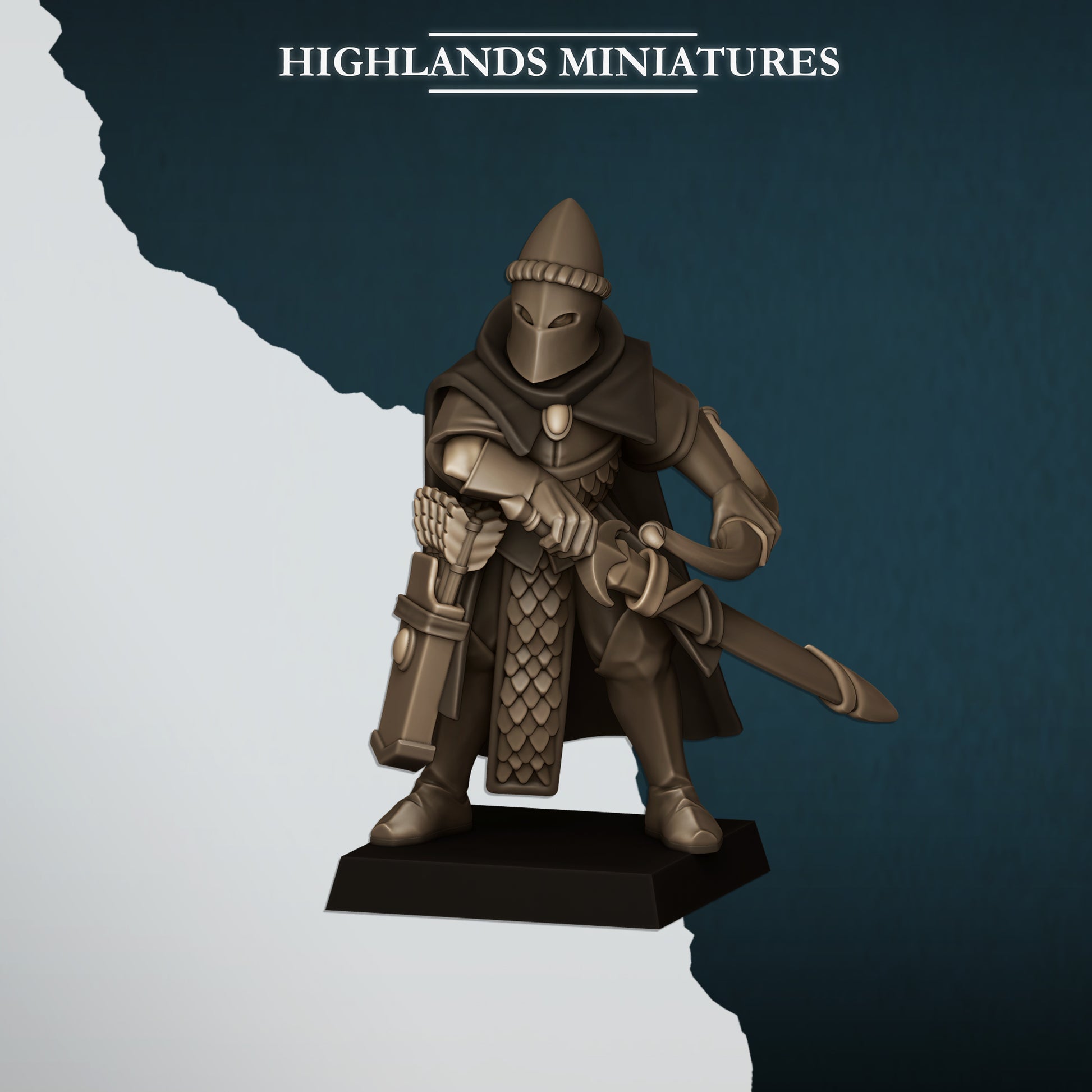 Miniatura Sombras Altos Elfos resina 28mm sin pintar - Drakholm