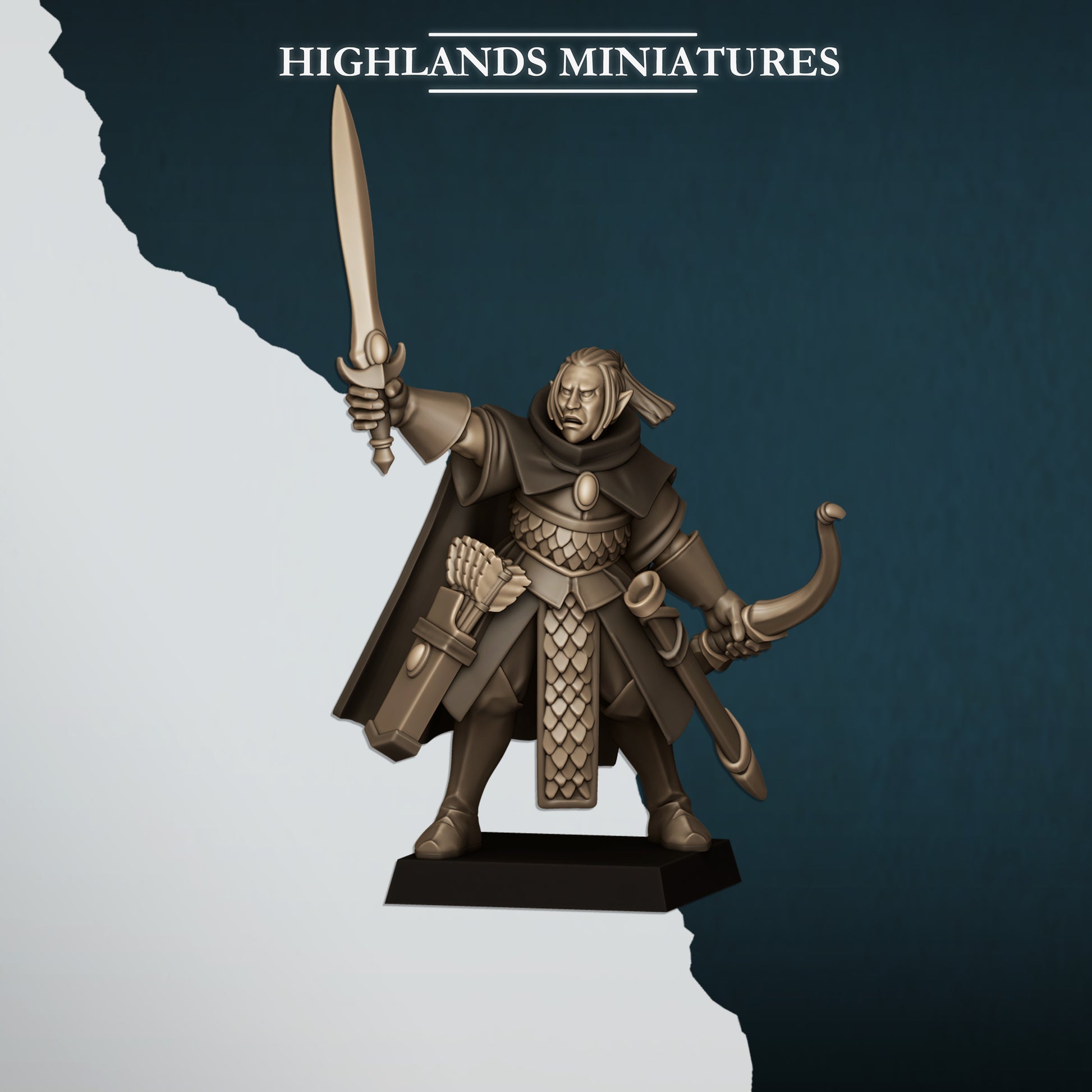 Miniatura Sombras Altos Elfos resina 28mm sin pintar - Drakholm
