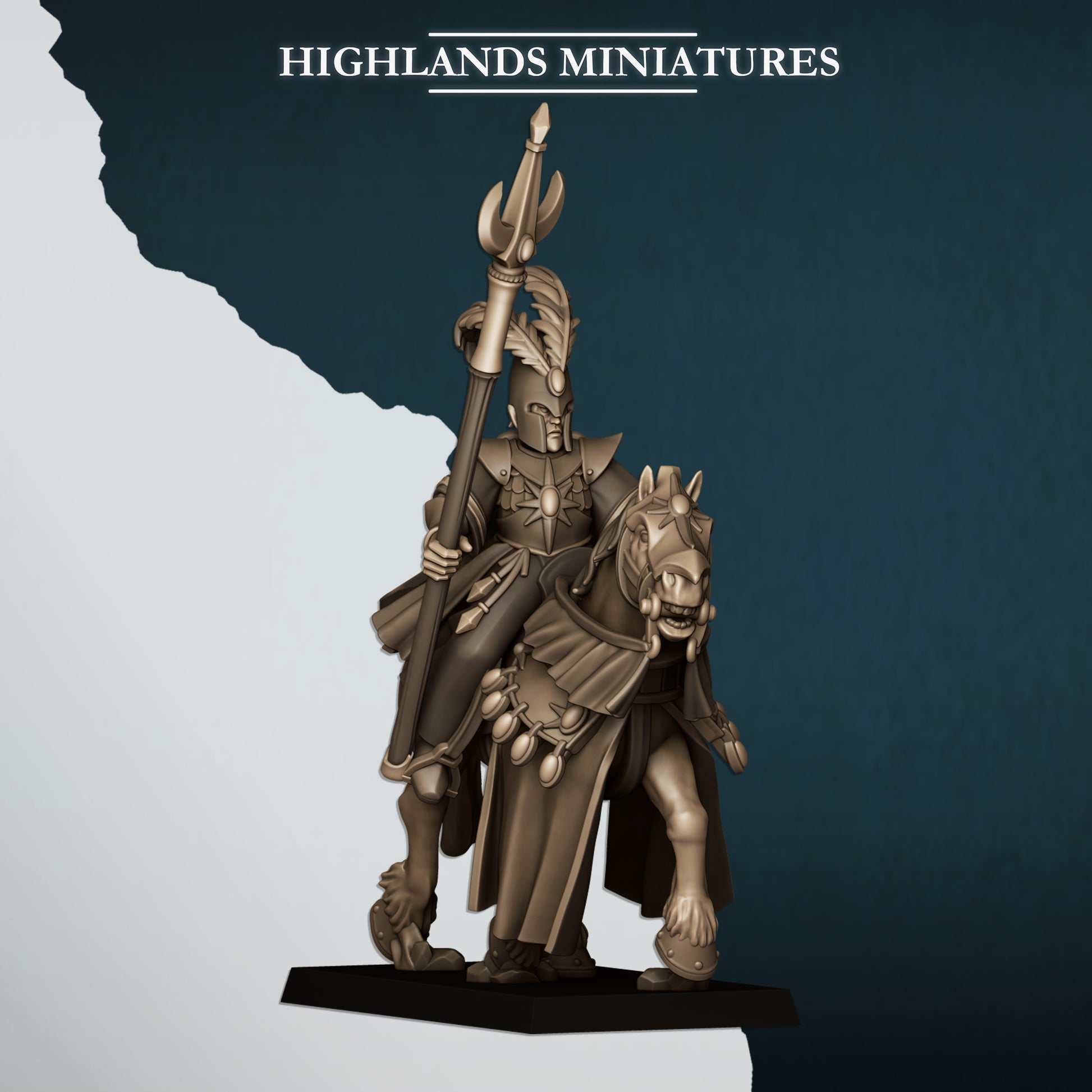 Miniatura Maga Montada Altos Elfos resina 28mm sin pintar - Drakholm