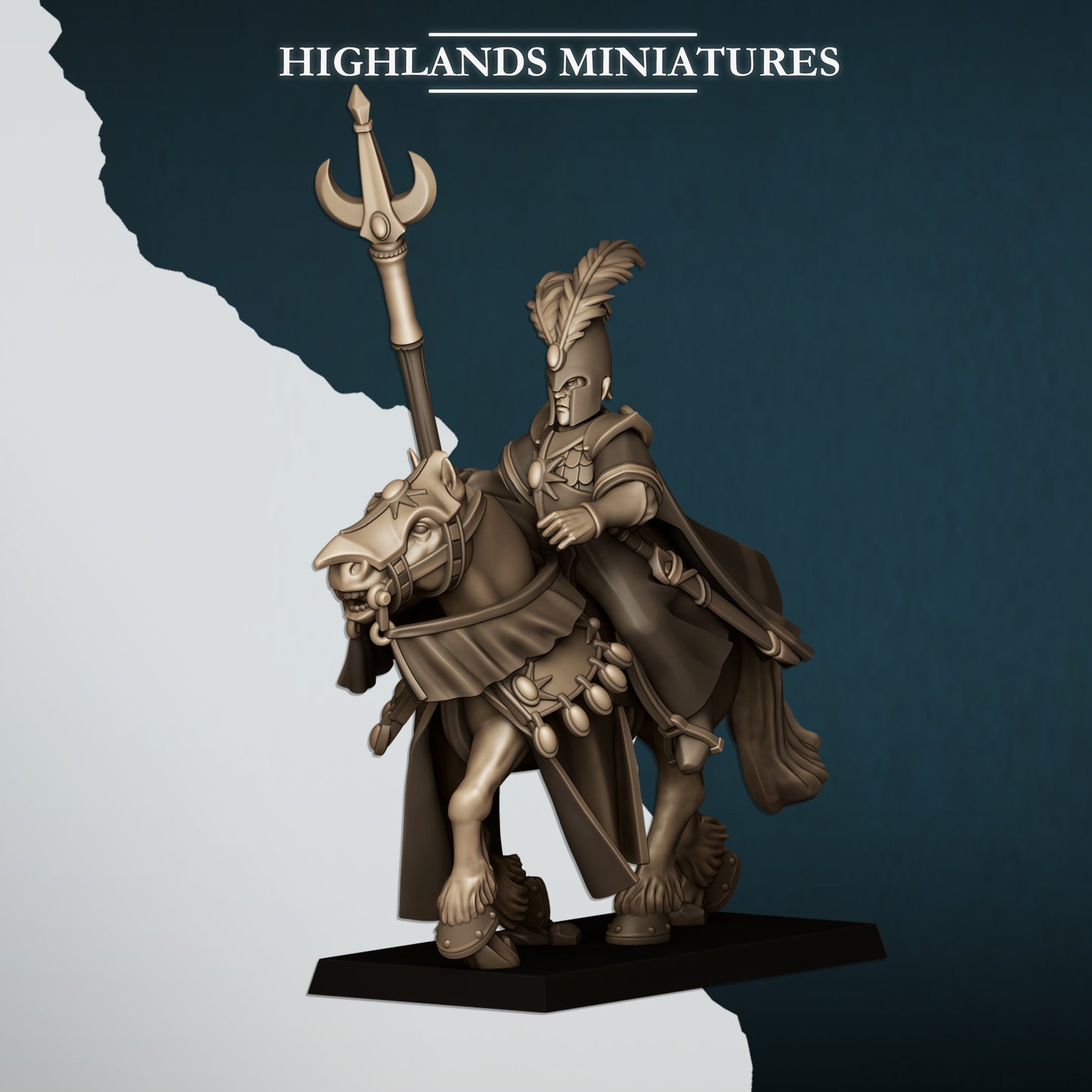 Miniatura Maga Montada Altos Elfos resina 28mm sin pintar - Drakholm