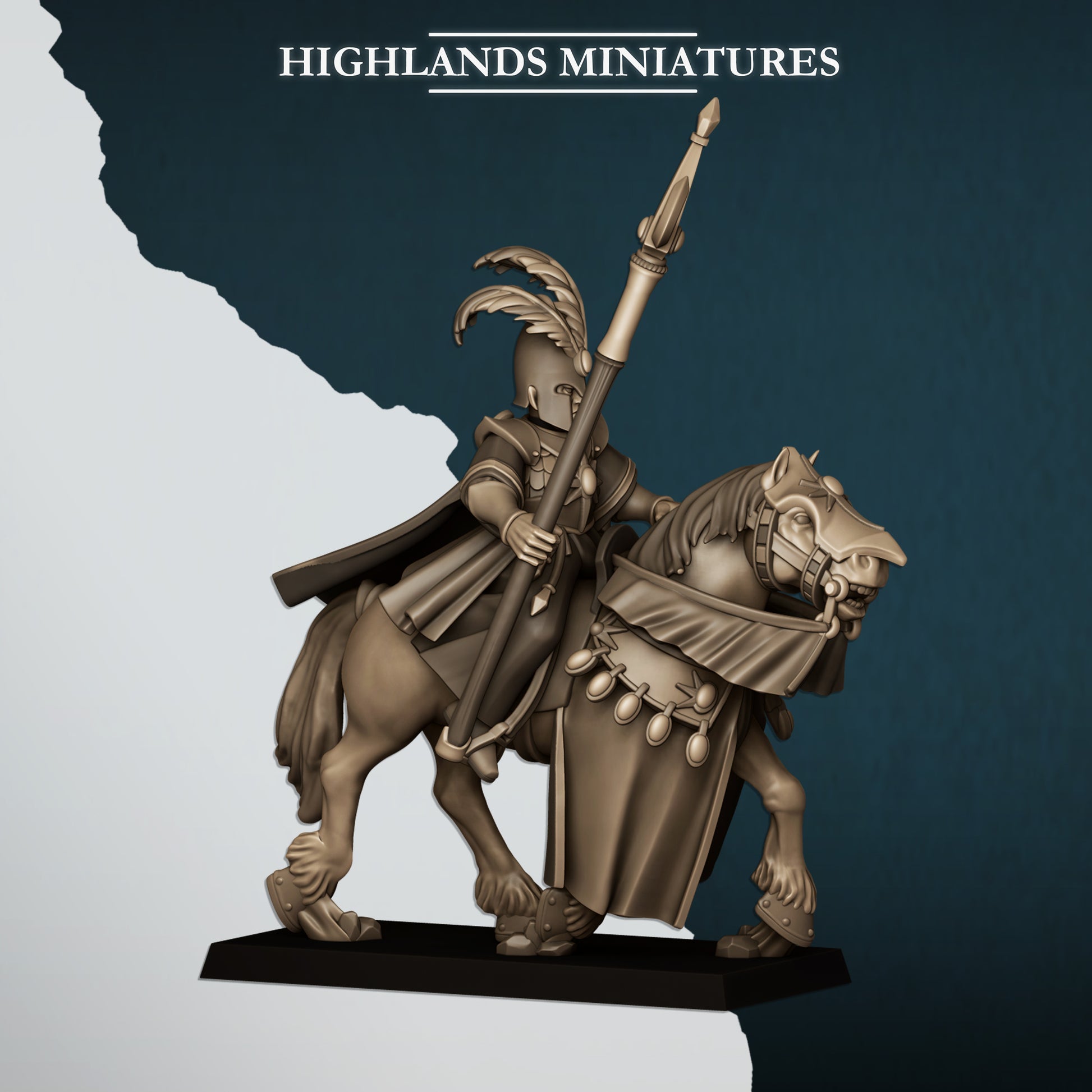 Miniatura Maga Montada Altos Elfos resina 28mm sin pintar - Drakholm