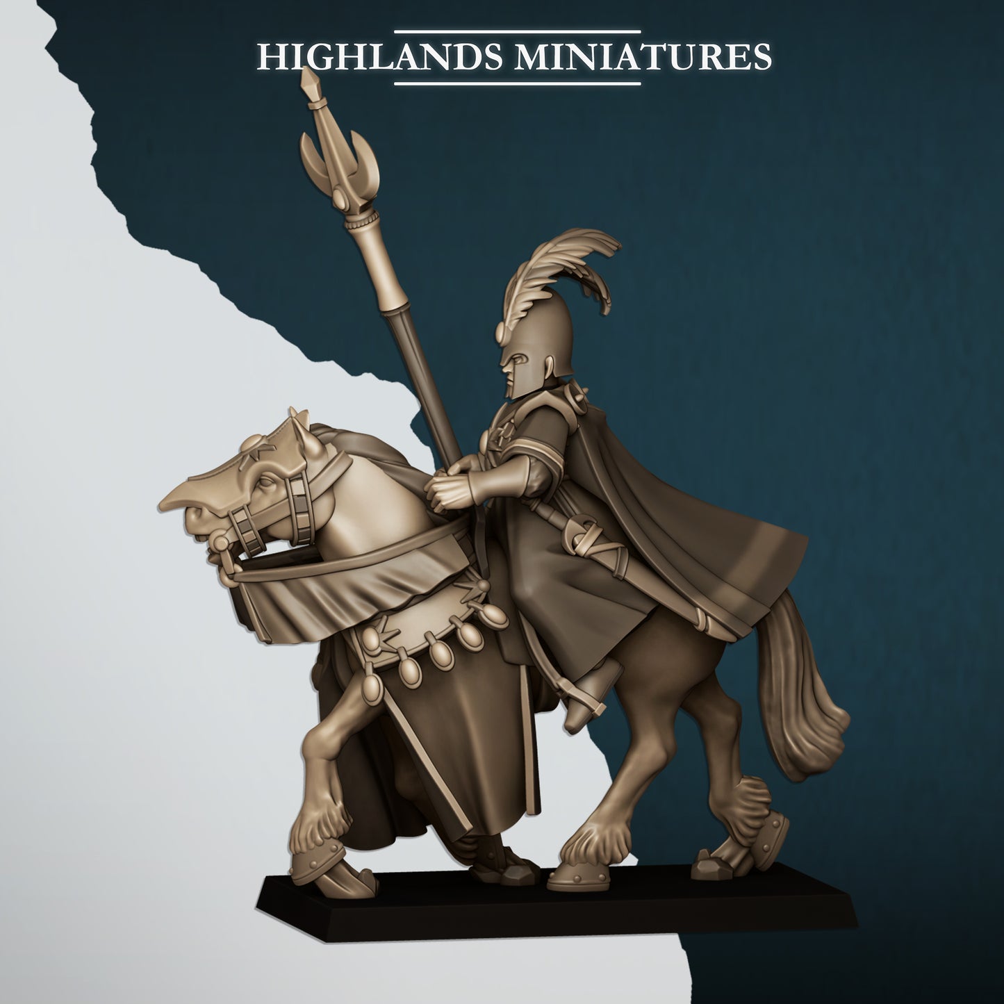 Miniatura Maga Montada Altos Elfos resina 28mm sin pintar - Drakholm
