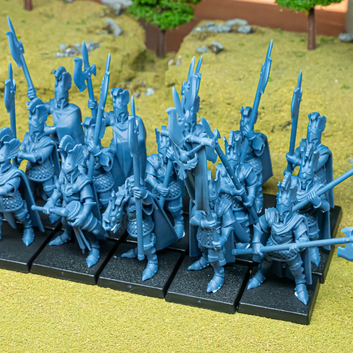Miniatura Guardia Micénica Altos Elfos resina 28mm sin pintar - Drakholm