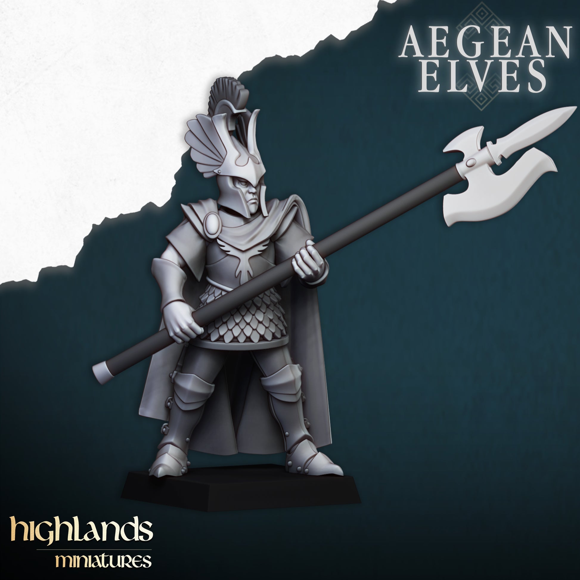 Miniatura Guardia Micénica Altos Elfos resina 28mm sin pintar - Drakholm