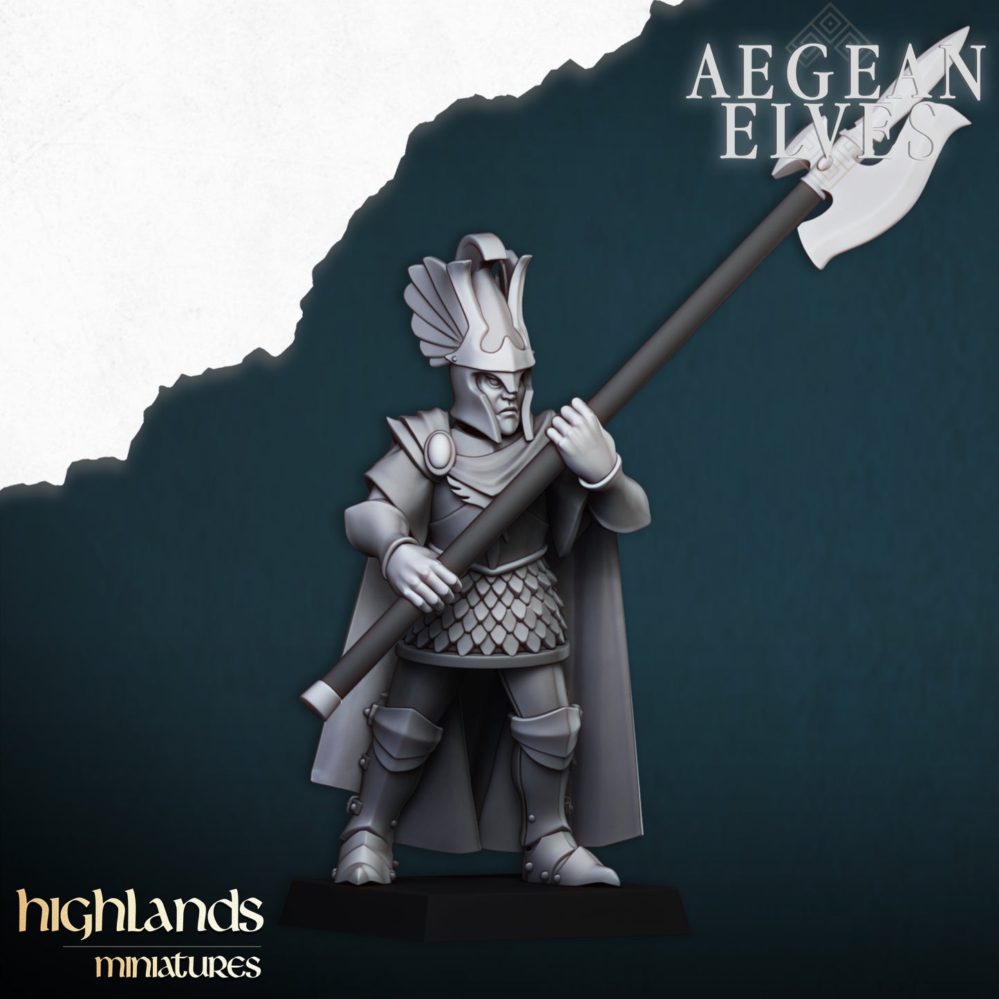 Miniatura Guardia Micénica Altos Elfos resina 28mm sin pintar - Drakholm