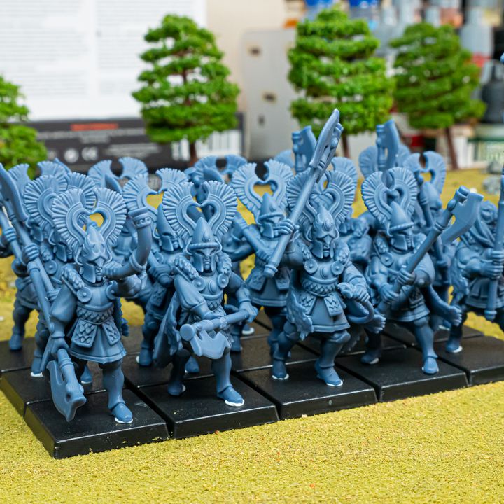 Miniatura Leones de Nemea Altos Elfos resina 28mm sin pintar - Drakholm