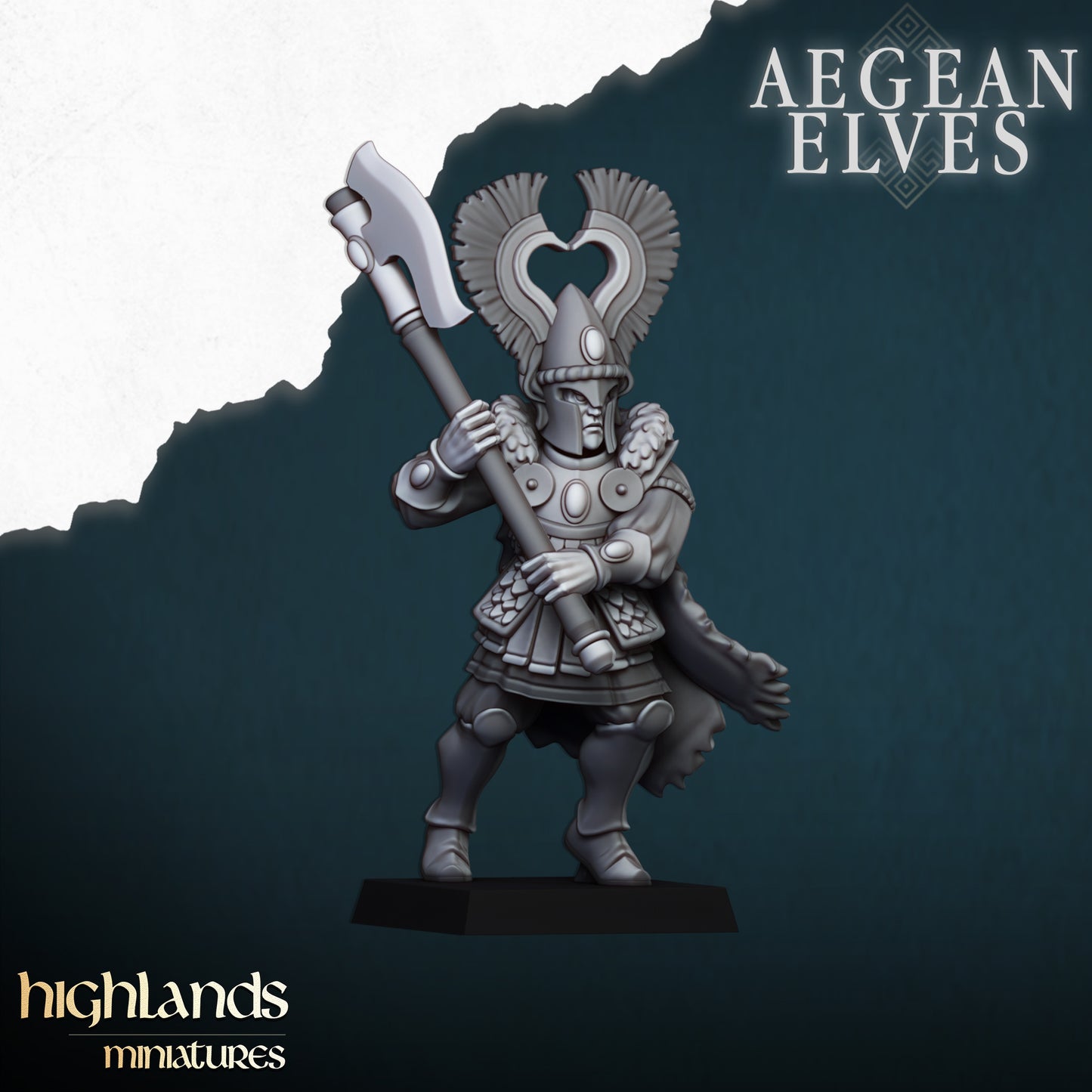 Miniatura Leones de Nemea Altos Elfos resina 28mm sin pintar - Drakholm