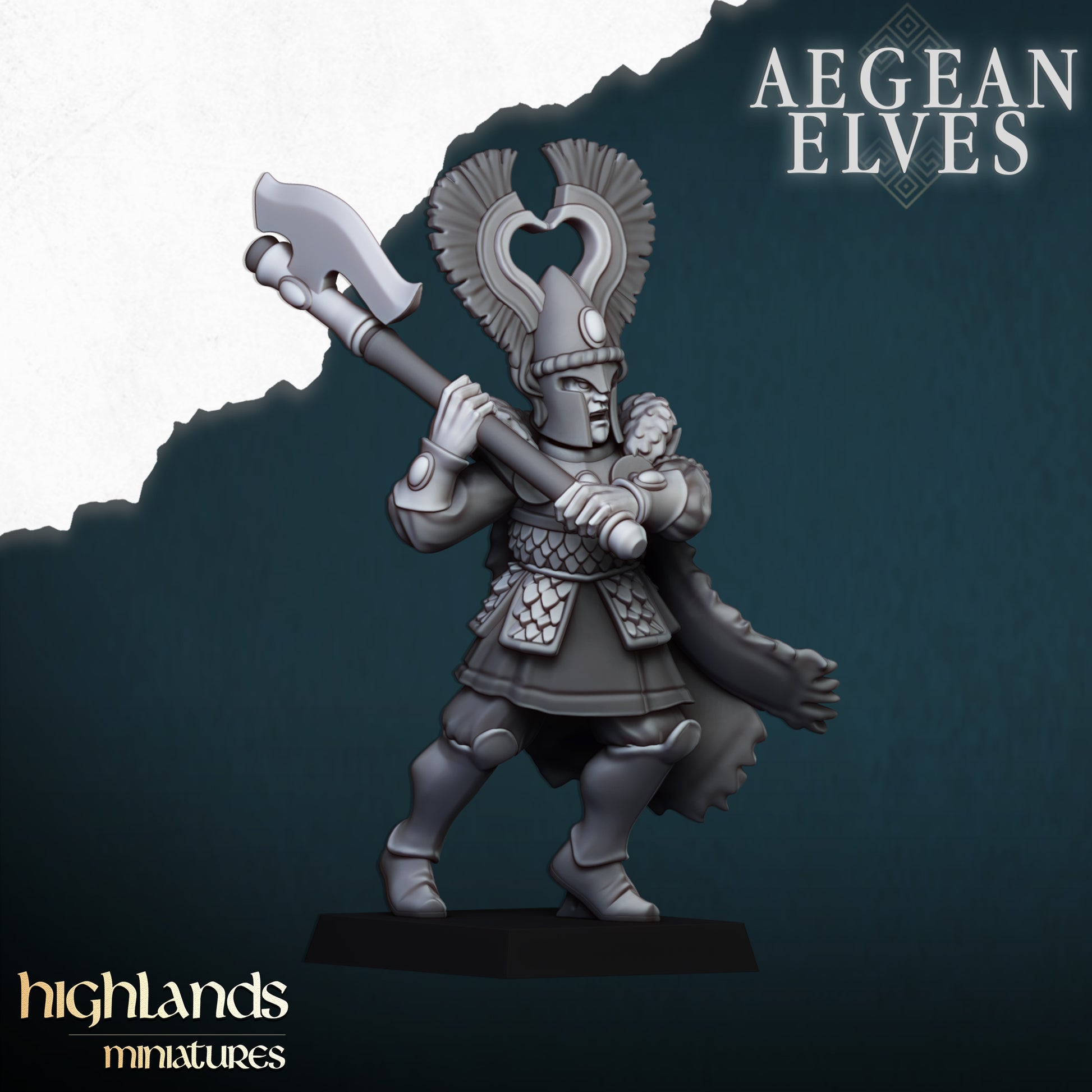 Miniatura Leones de Nemea Altos Elfos resina 28mm sin pintar - Drakholm