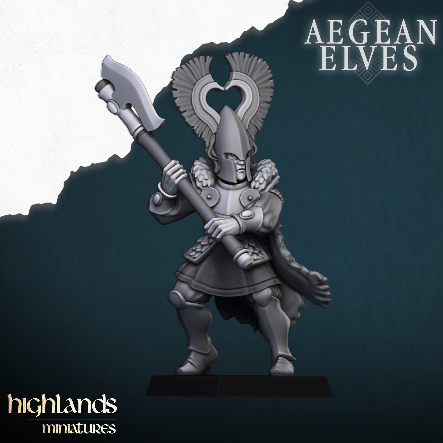 Miniatura Leones de Nemea Altos Elfos resina 28mm sin pintar - Drakholm