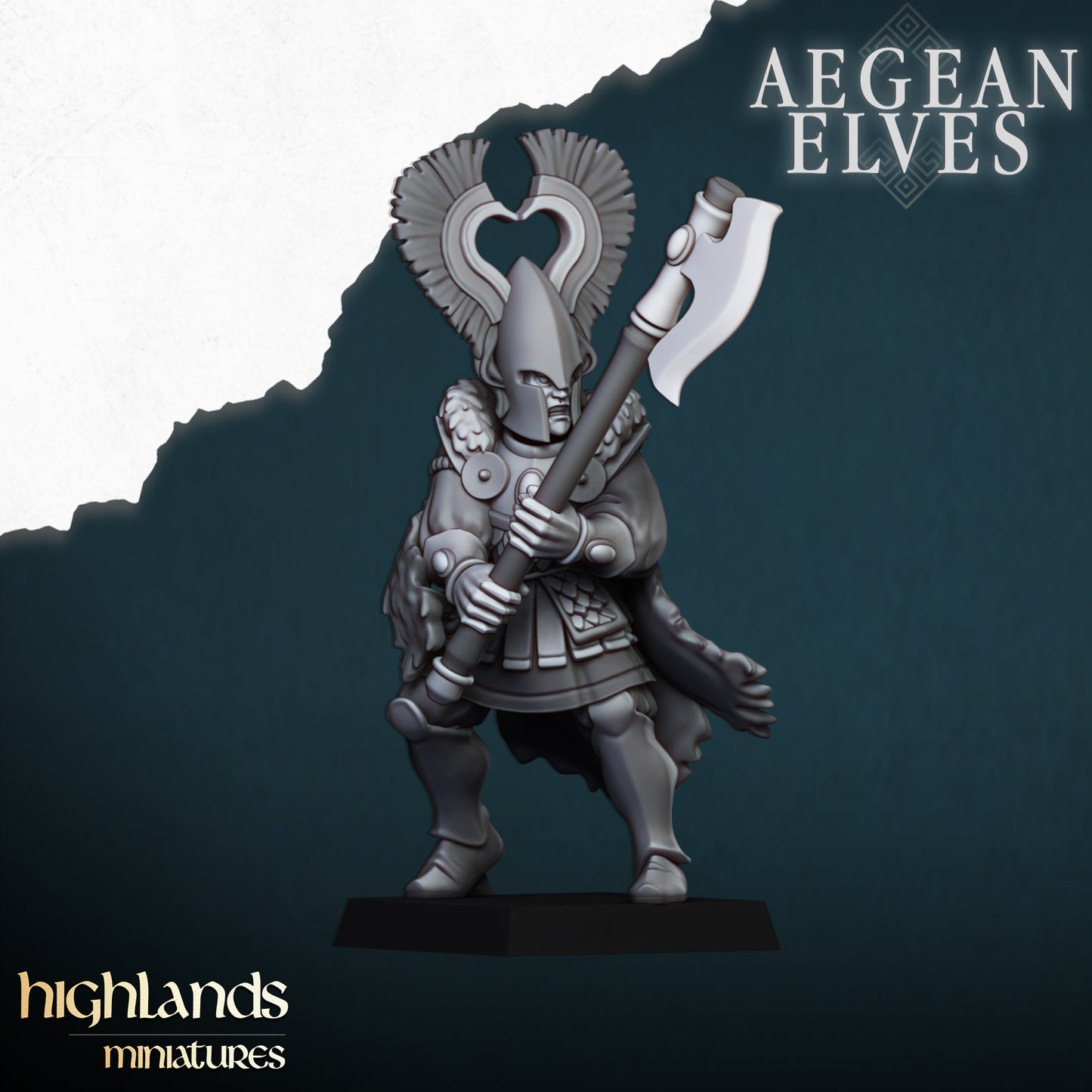 Miniatura Leones de Nemea Altos Elfos resina 28mm sin pintar - Drakholm