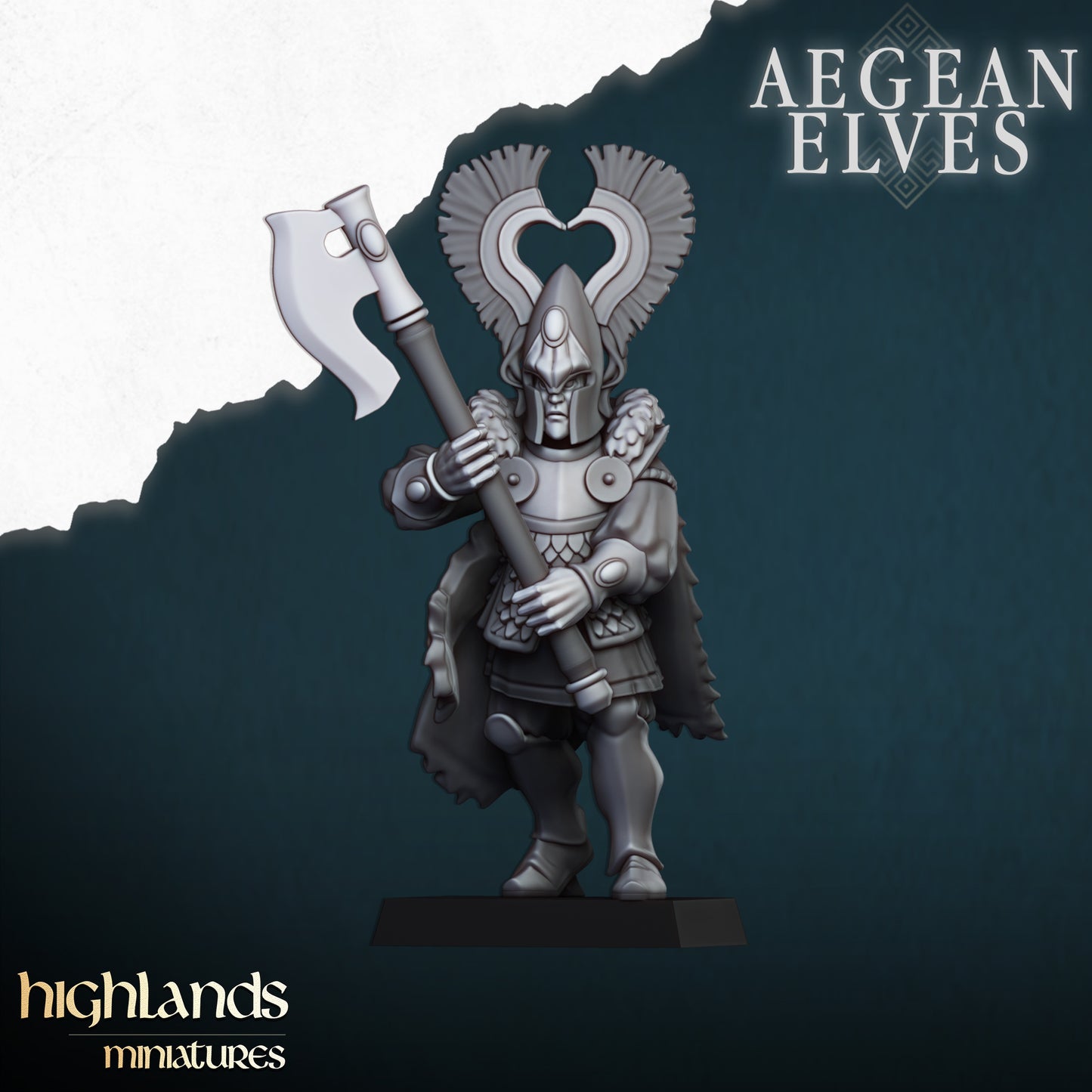 Miniatura Leones de Nemea Altos Elfos resina 28mm sin pintar - Drakholm