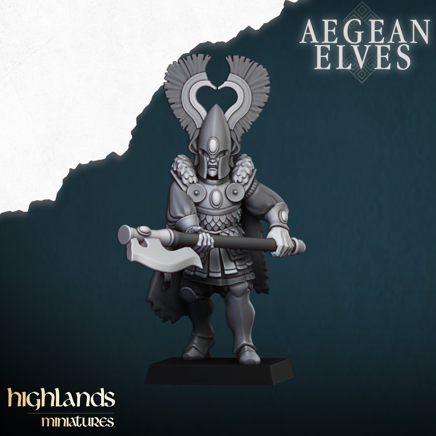 Miniatura Leones de Nemea Altos Elfos resina 28mm sin pintar - Drakholm