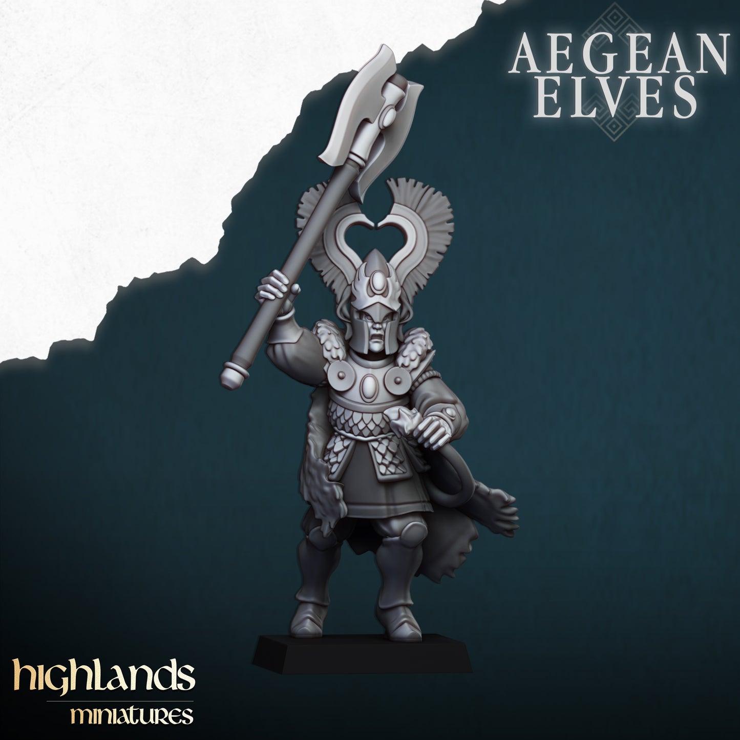 Miniatura Leones de Nemea Altos Elfos resina 28mm sin pintar - Drakholm