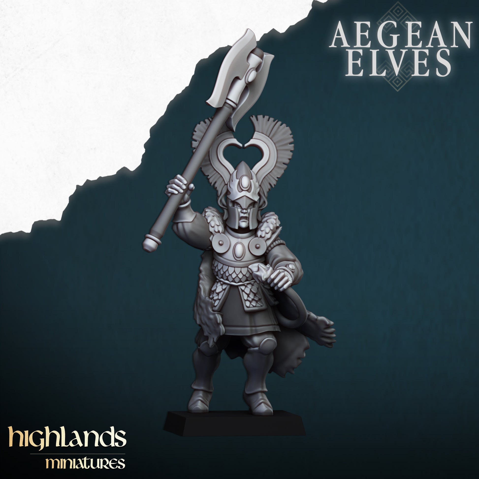 Miniatura Leones de Nemea Altos Elfos resina 28mm sin pintar - Drakholm
