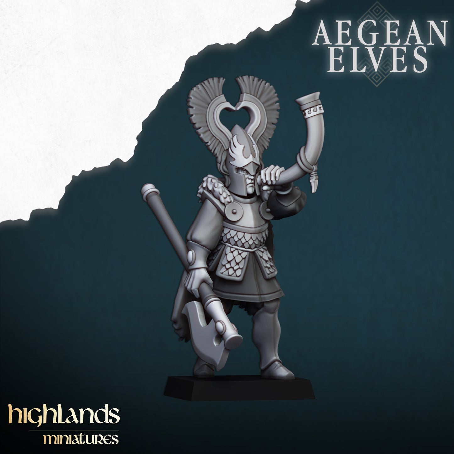 Miniatura Leones de Nemea Altos Elfos resina 28mm sin pintar - Drakholm