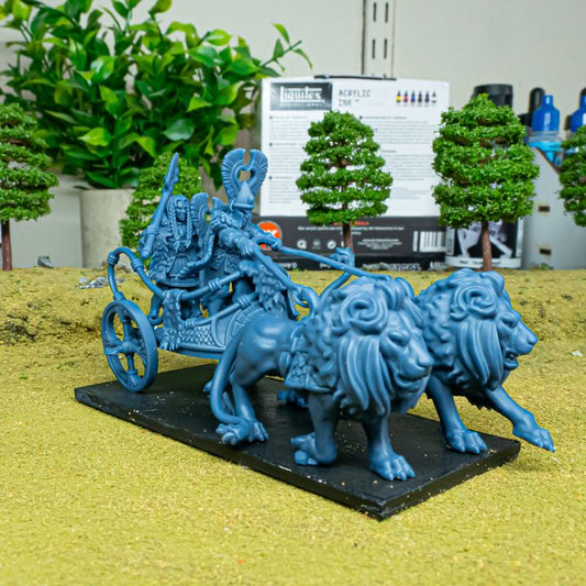 Miniatura Carro de Leones Altos Elfos resina 28mm sin pintar - Drakholm
