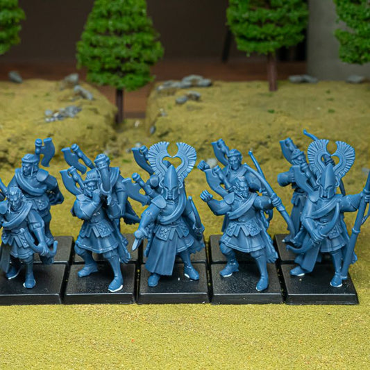 Miniatura Leones con Arcos Altos Elfos resina 28mm sin pintar - Drakholm