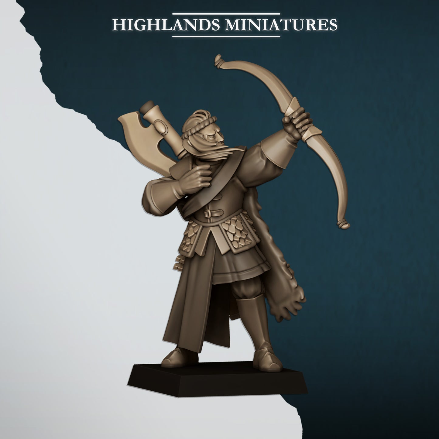 Miniatura Leones con Arcos Altos Elfos resina 28mm sin pintar - Drakholm