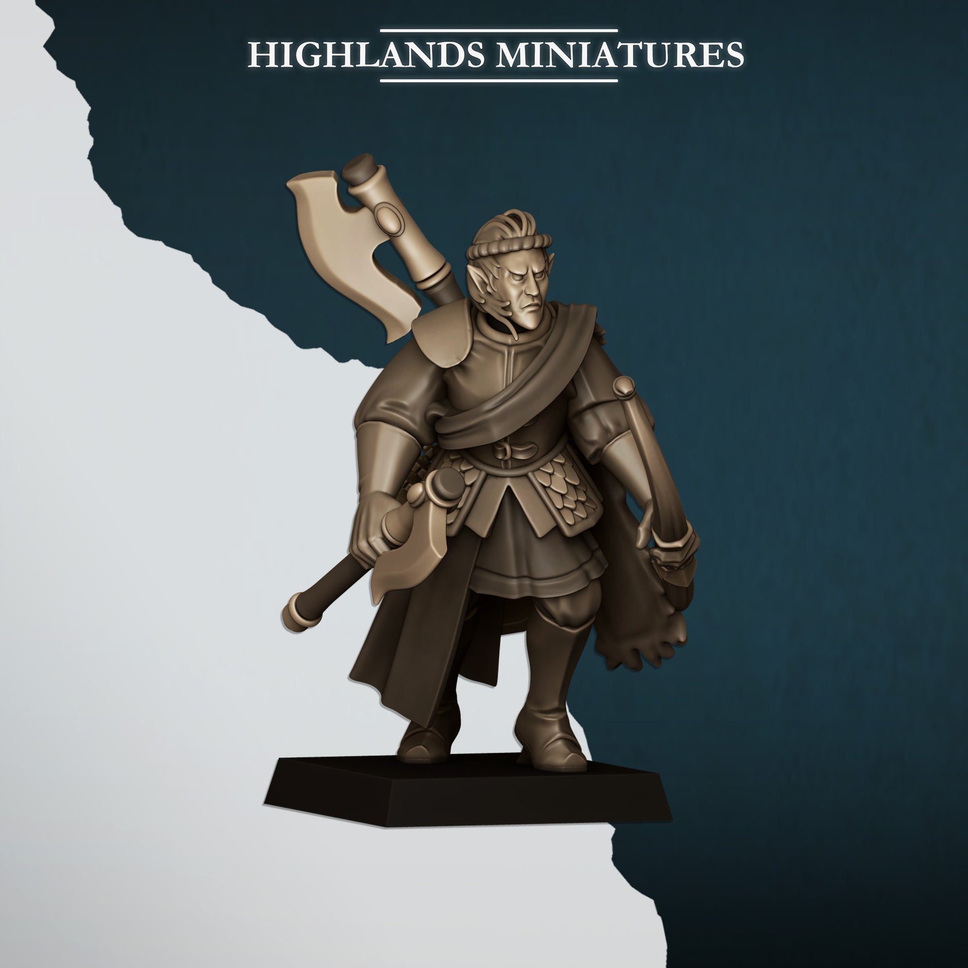 Miniatura Leones con Arcos Altos Elfos resina 28mm sin pintar - Drakholm