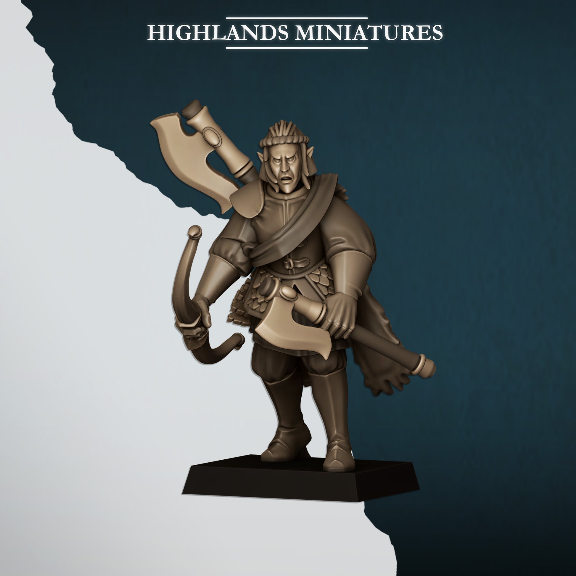 Miniatura Leones con Arcos Altos Elfos resina 28mm sin pintar - Drakholm