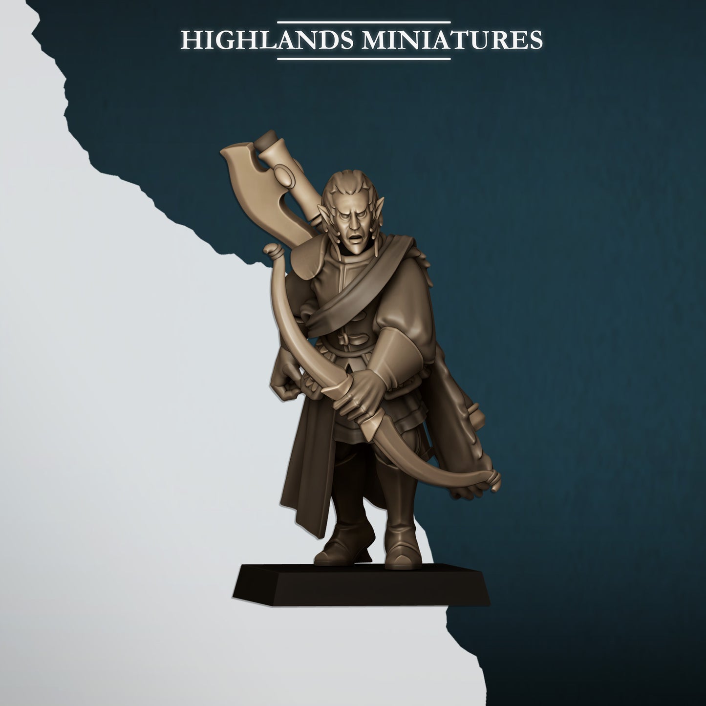 Miniatura Leones con Arcos Altos Elfos resina 28mm sin pintar - Drakholm