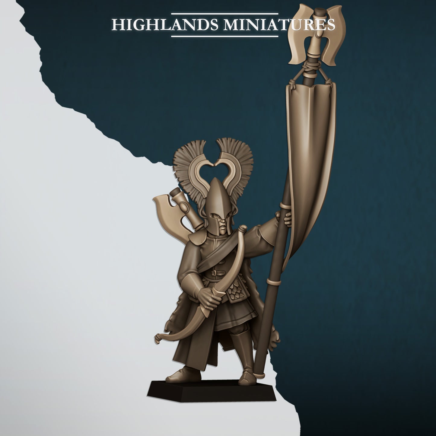 Miniatura Leones con Arcos Altos Elfos resina 28mm sin pintar - Drakholm