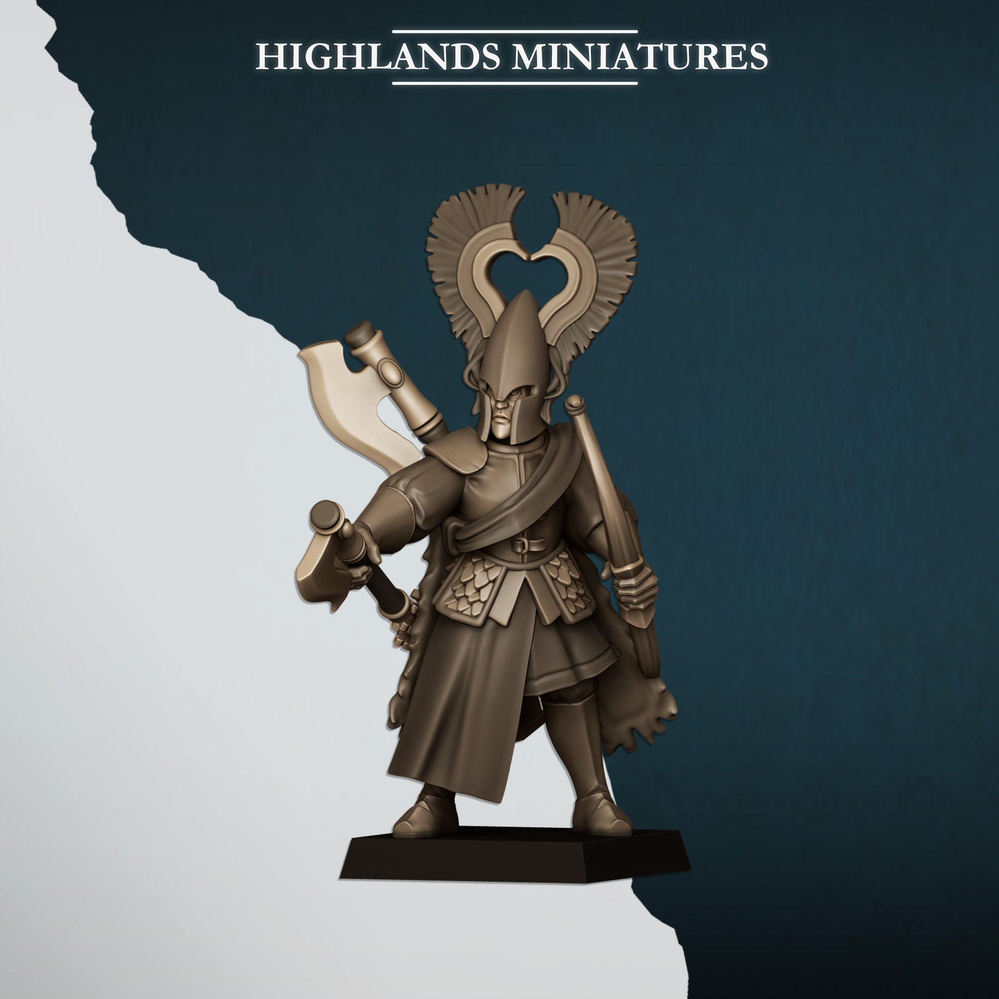 Miniatura Leones con Arcos Altos Elfos resina 28mm sin pintar - Drakholm
