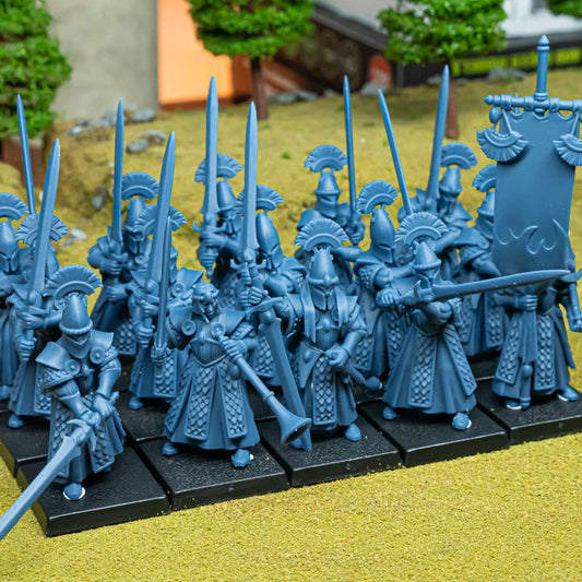 Miniatura Espadas de Mesara Altos Elfos resina 28mm sin pintar - Drakholm