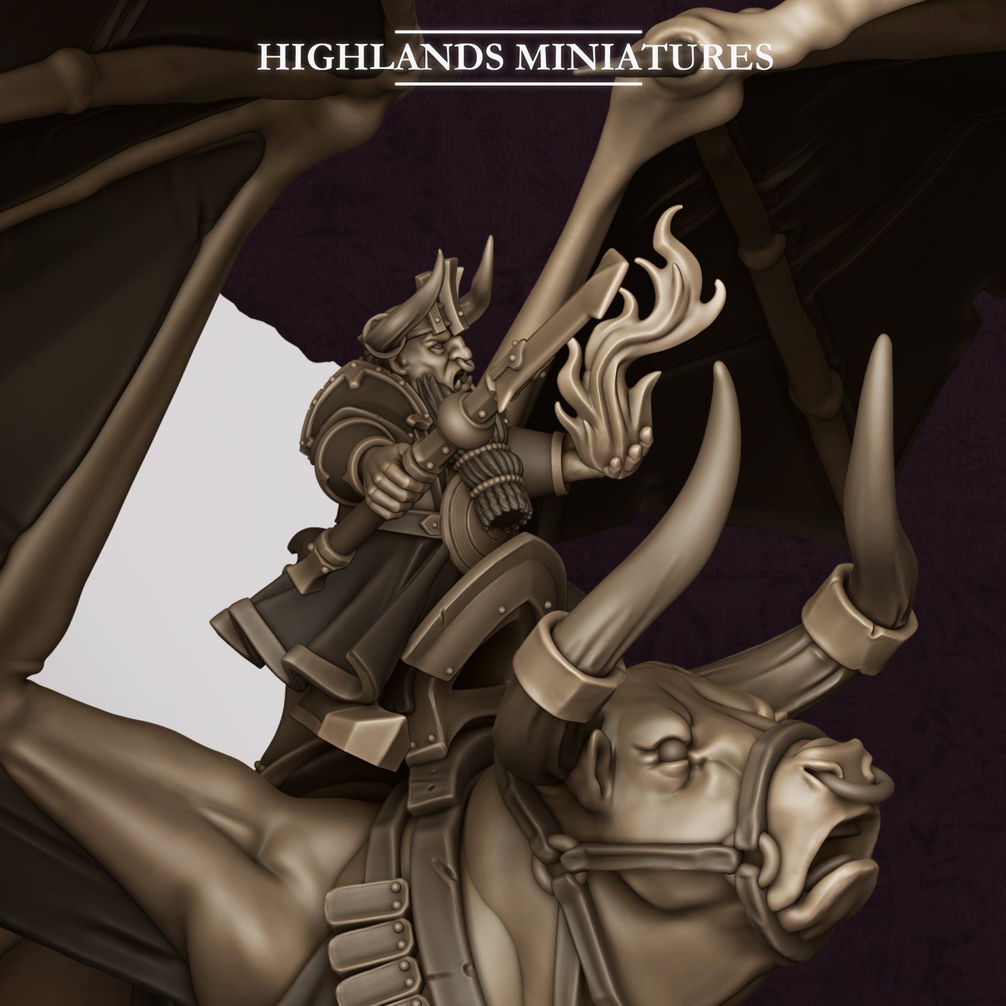 Miniatura Hechicero de Marduk v2 Enanos Infernales resina 28mm sin pintar - Drakholm