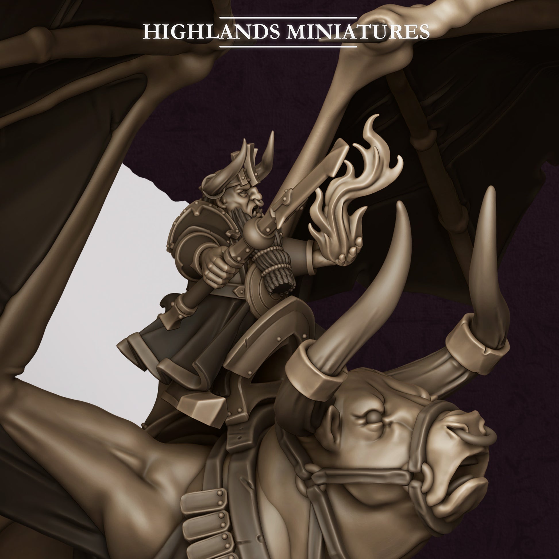 Miniatura Hechicero de Marduk v2 Enanos Infernales resina 28mm sin pintar - Drakholm