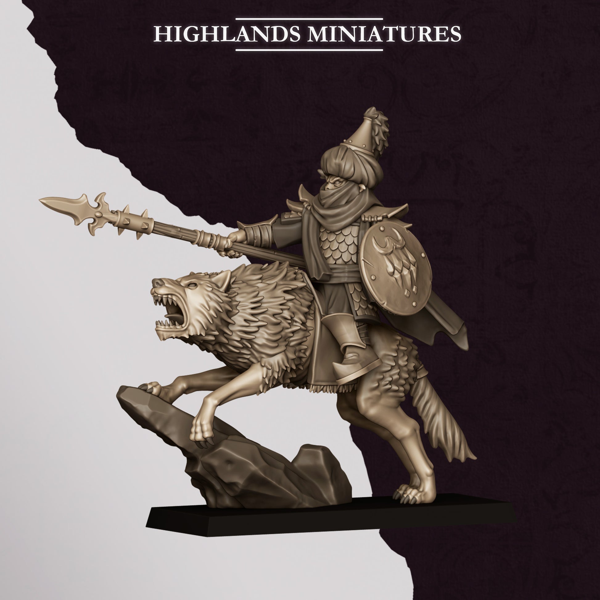 Miniatura Héroe Hobgoblin Enanos Infernales resina 28mm sin pintar - Drakholm