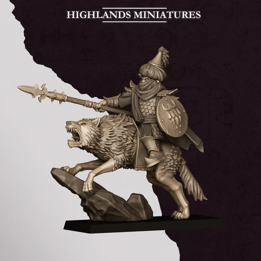 Miniatura Héroe Hobgoblin Enanos Infernales resina 28mm sin pintar - Drakholm