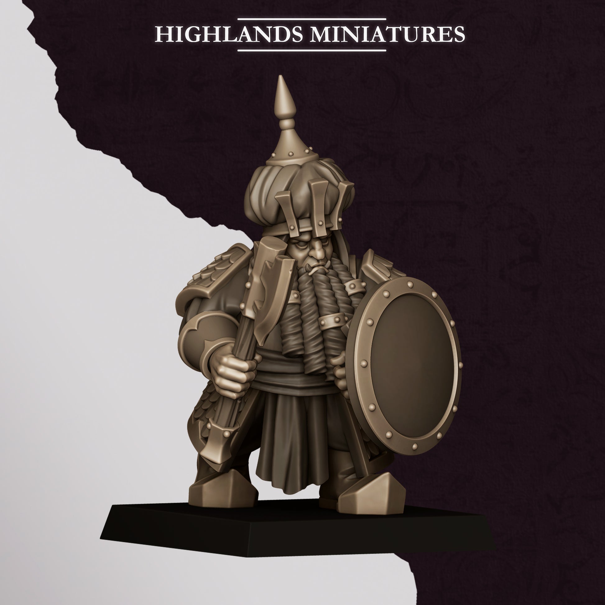 Miniatura Guerreros de Marduk Enanos Infernales resina 28mm sin pintar - Drakholm